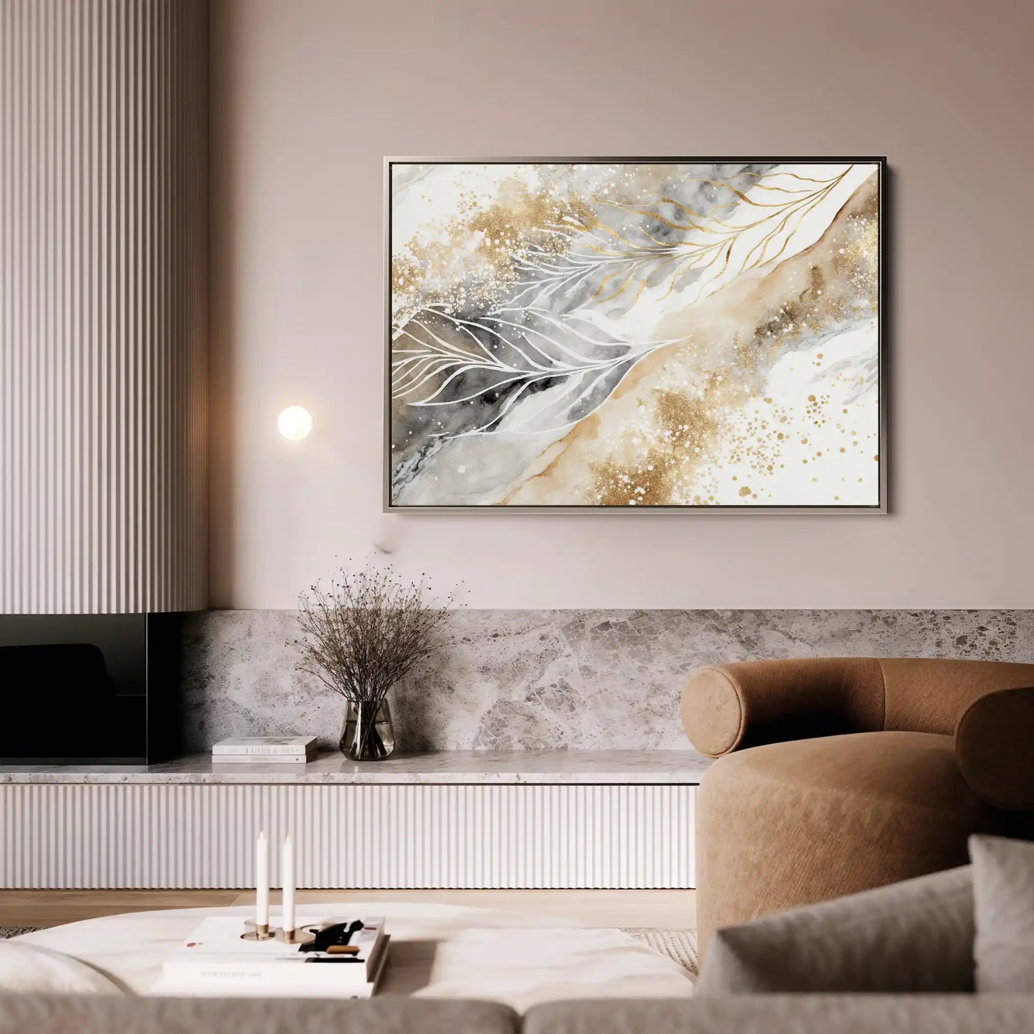 Floral Canvas Wall Art WAD353-F 90 x 60 cm / Stretched on hidden frame