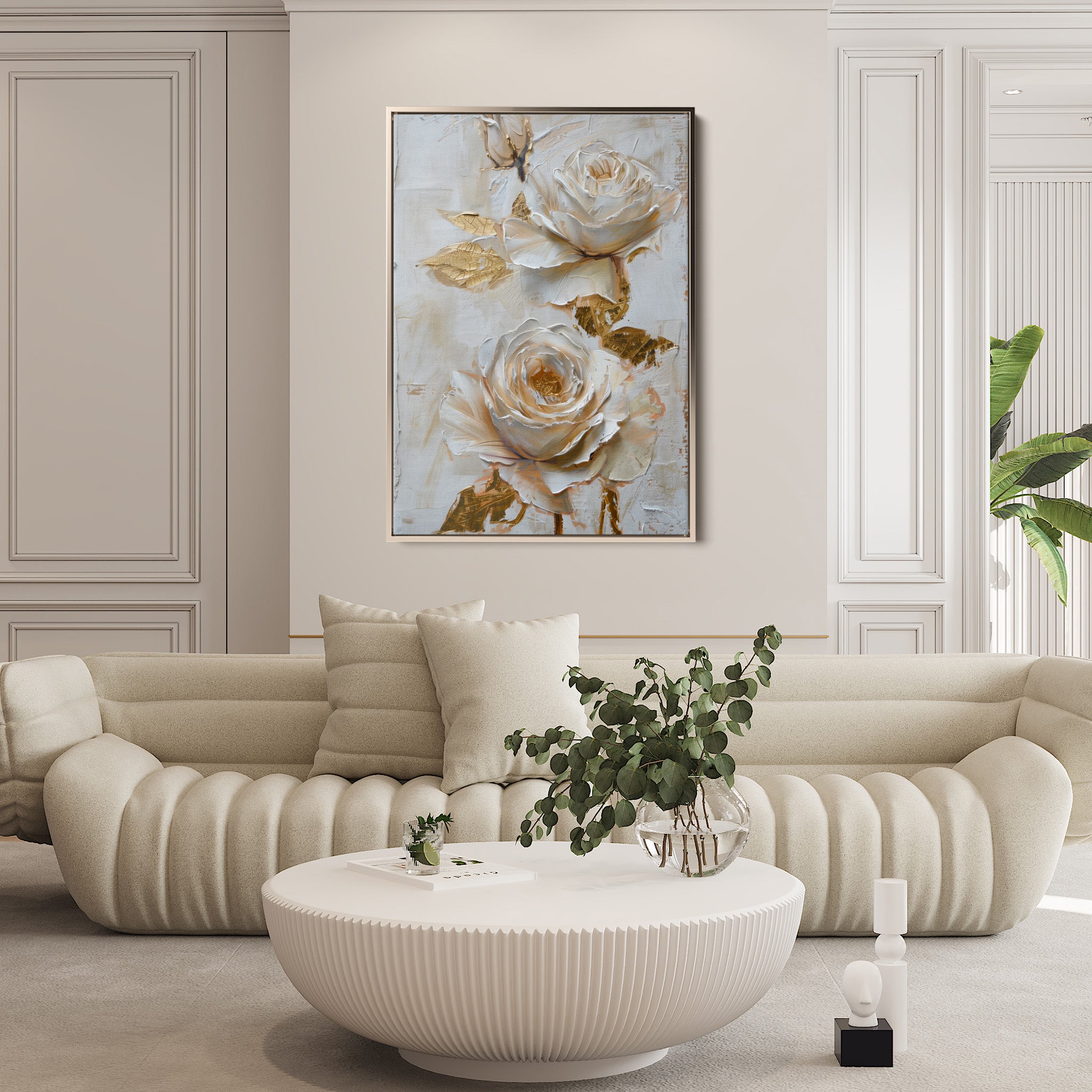 Floral Canvas Wall Art WAD354-F 90 x 60 cm / Stretched on hidden frame