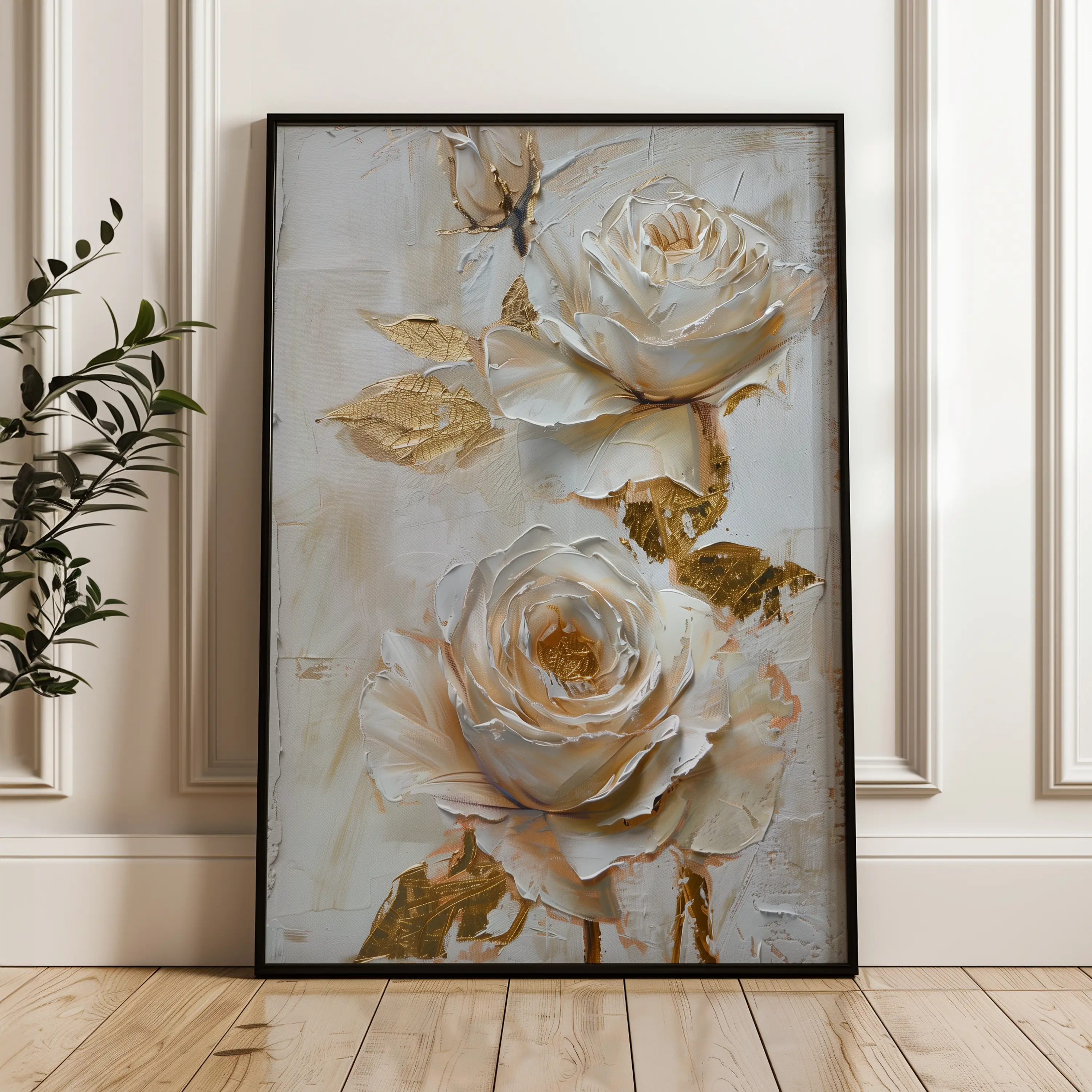 Floral Canvas Wall Art WAD354-F 90 x 60 cm / Stretched on hidden frame