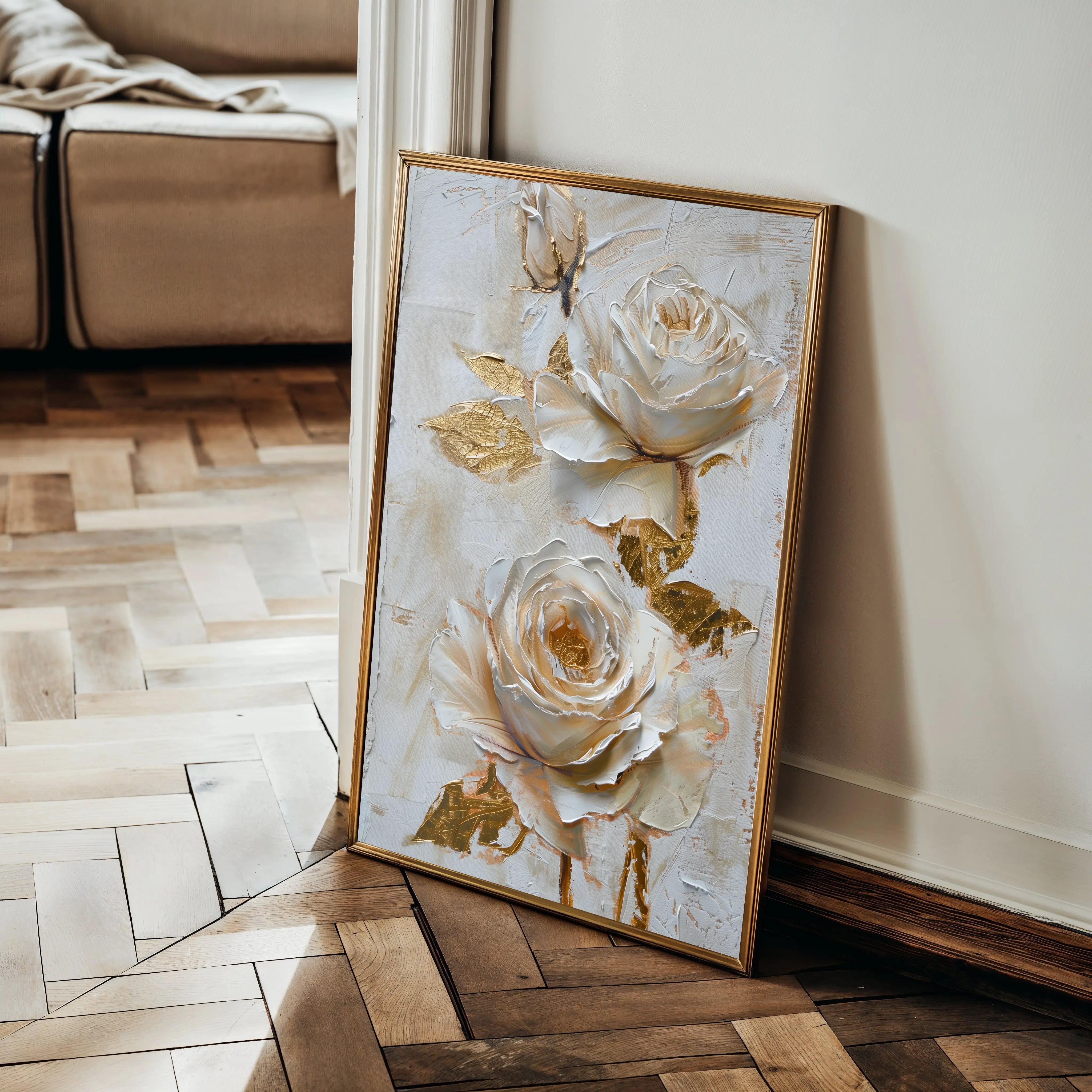 Floral Canvas Wall Art WAD354-F 90 x 60 cm / Stretched on hidden frame