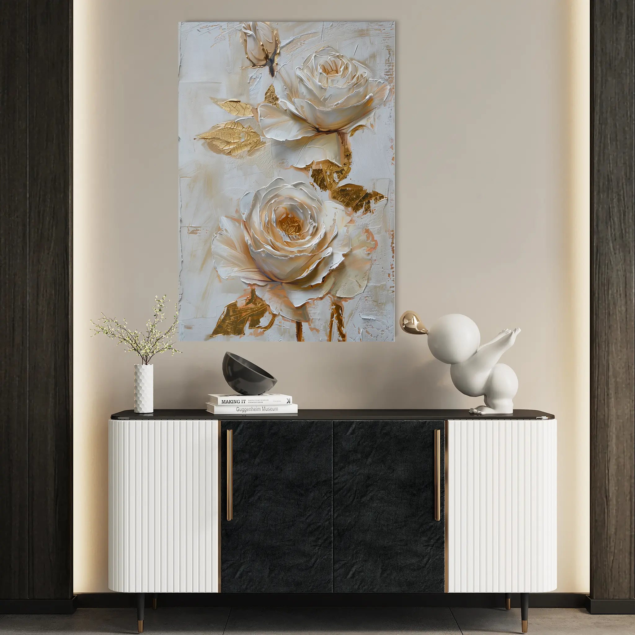 Floral Canvas Wall Art WAD354-F 90 x 60 cm / Stretched on hidden frame