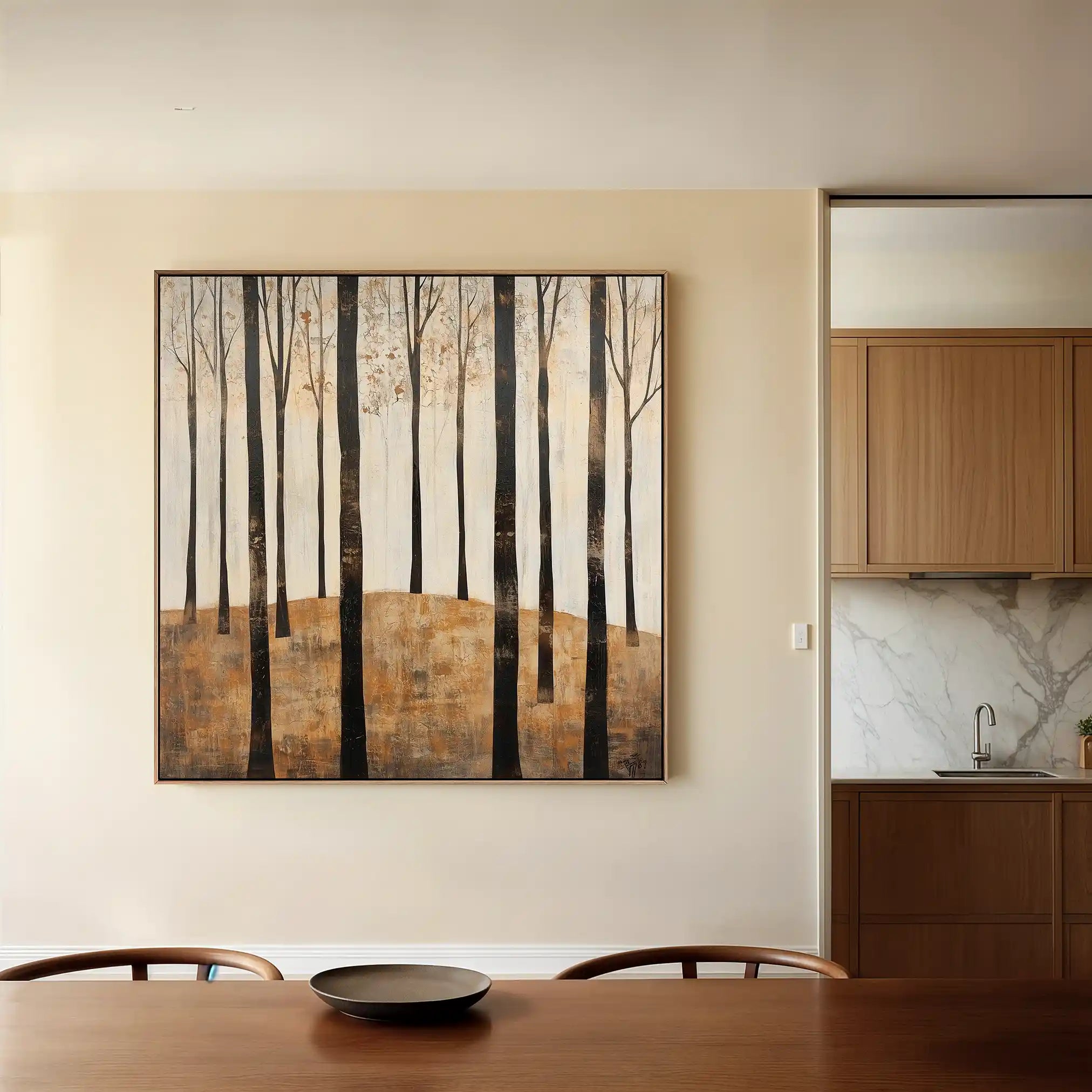 Landscape 354 Canvas Art 80 x 80 cm / Stretched on hidden frame