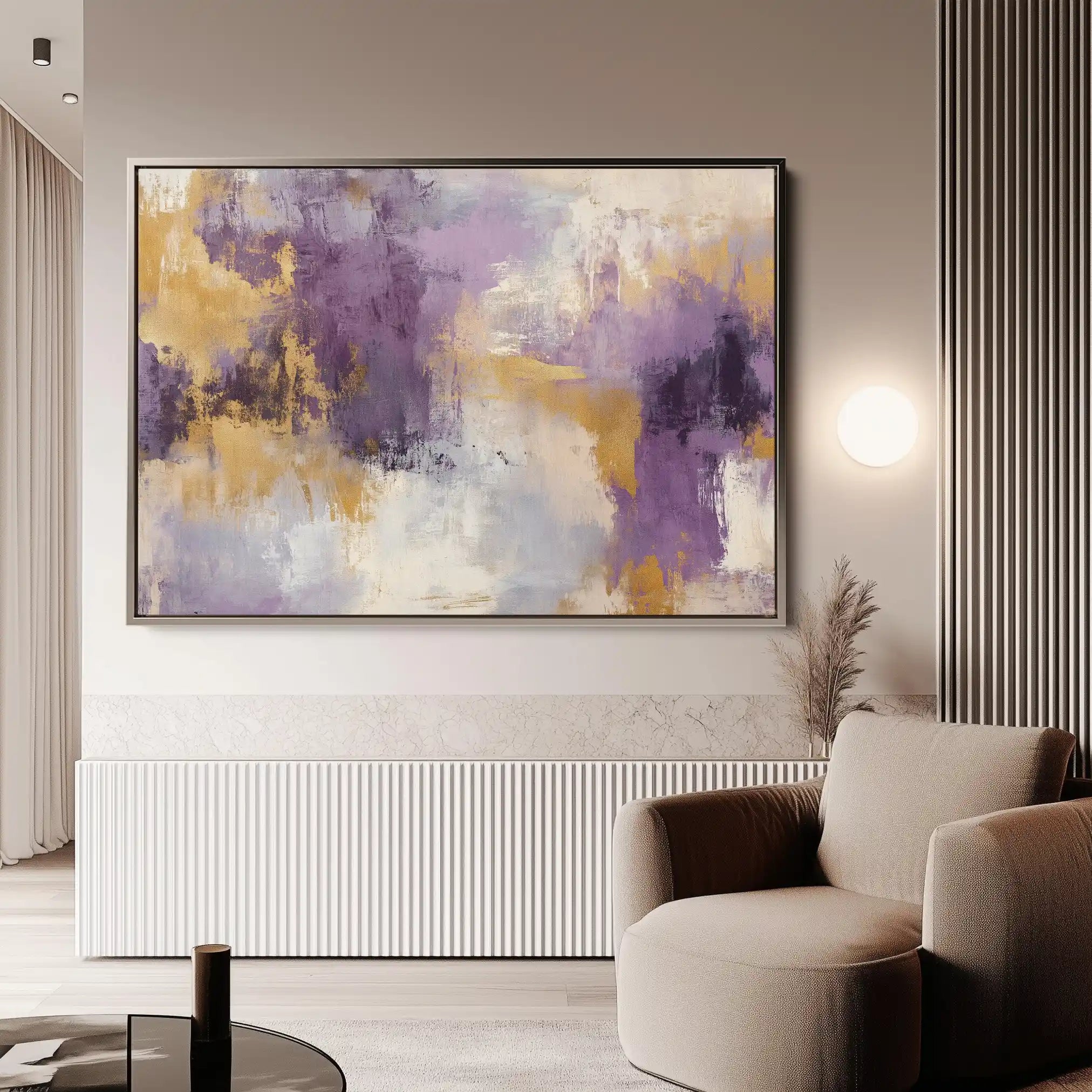 Abstract Canvas Wall Art WAD355-A 90 x 60 cm / Stretched on hidden frame
