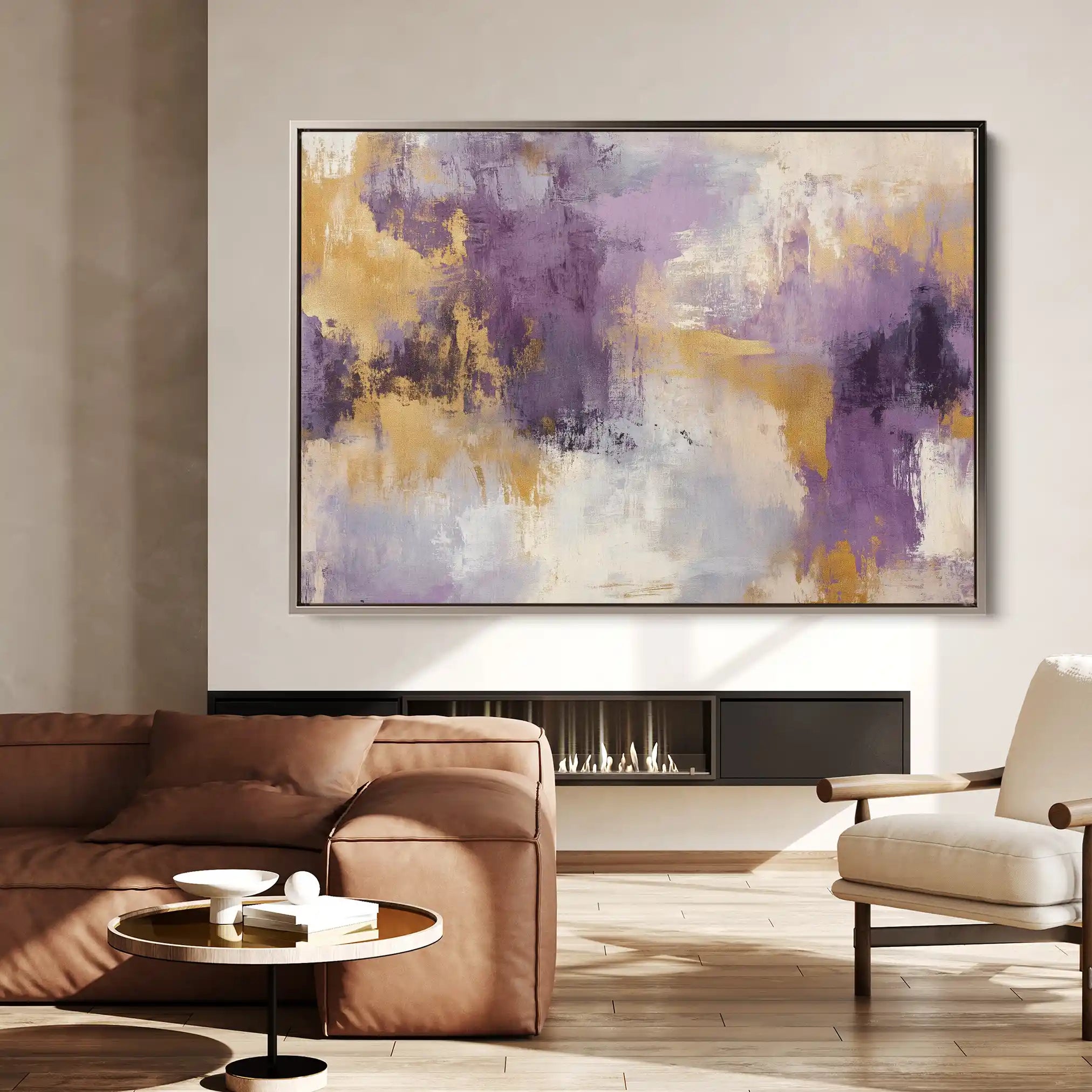 Abstract Canvas Wall Art WAD355-A 90 x 60 cm / Stretched on hidden frame