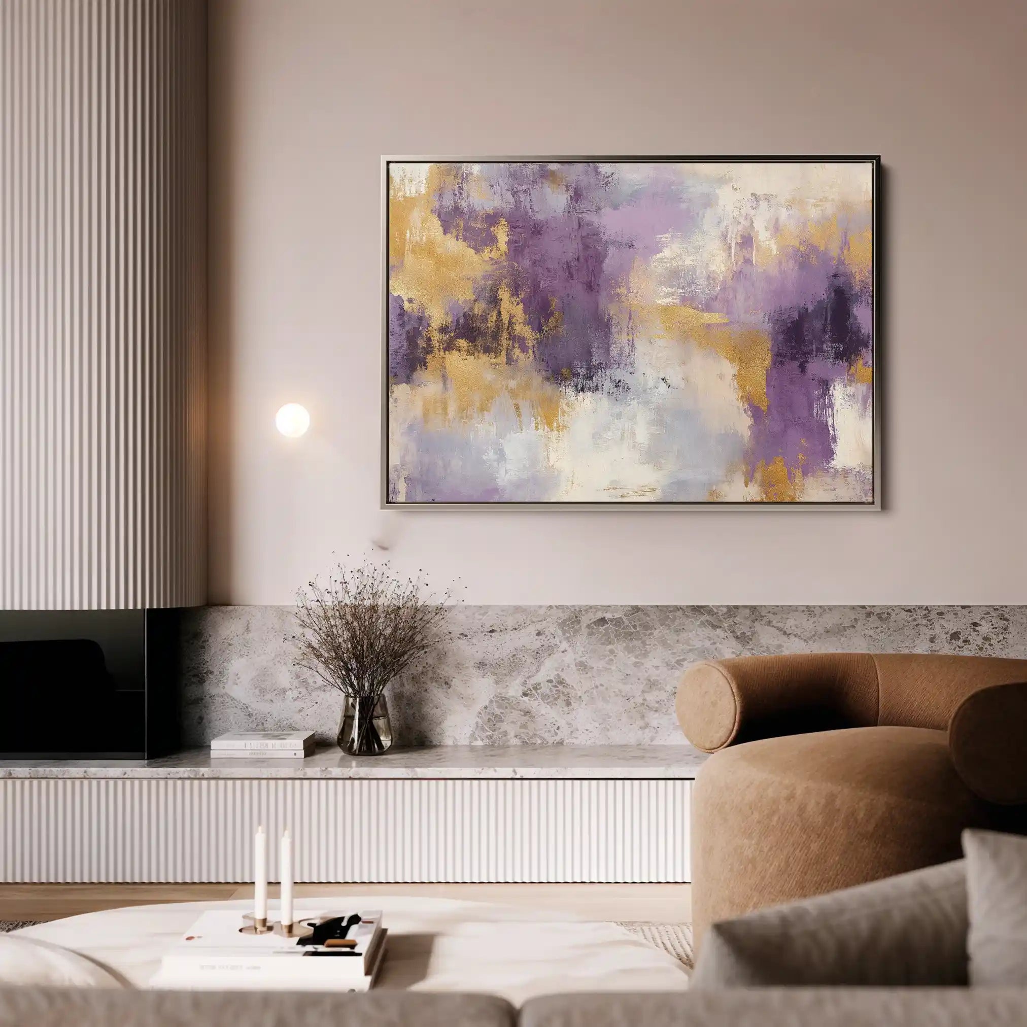 Abstract Canvas Wall Art WAD355-A 90 x 60 cm / Stretched on hidden frame