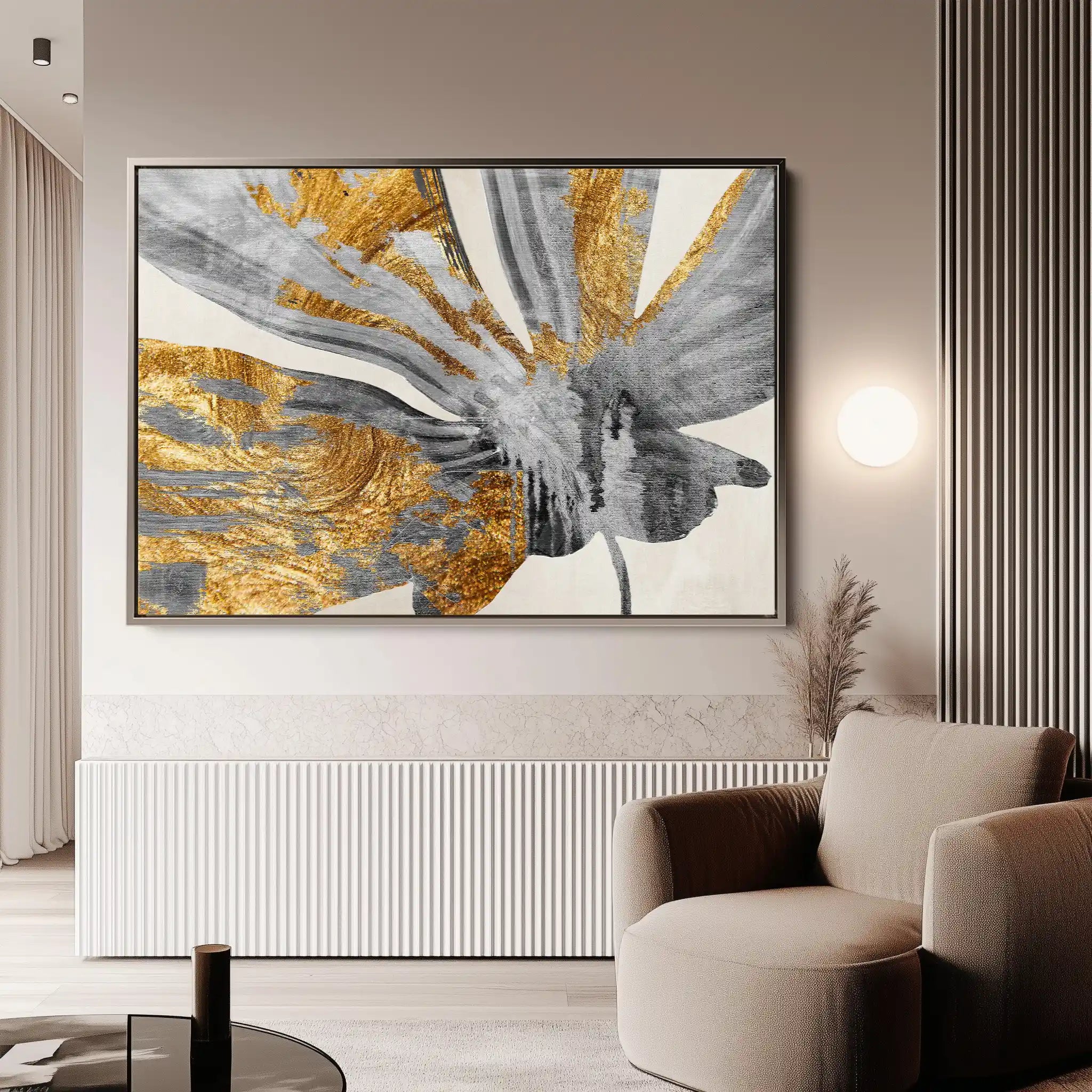 Floral Canvas Wall Art WAD356-F 90 x 60 cm / Stretched on hidden frame
