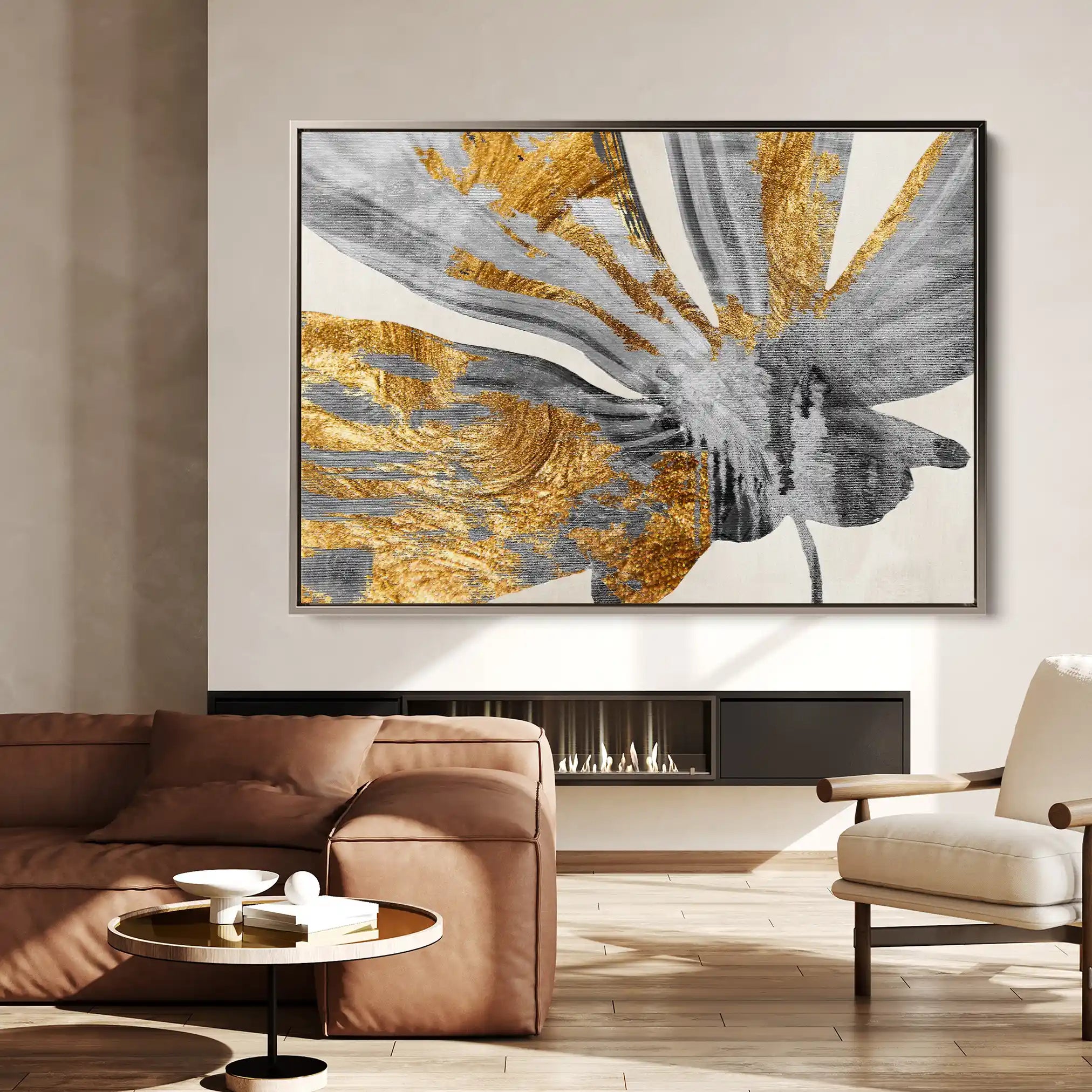 Floral Canvas Wall Art WAD356-F 90 x 60 cm / Stretched on hidden frame