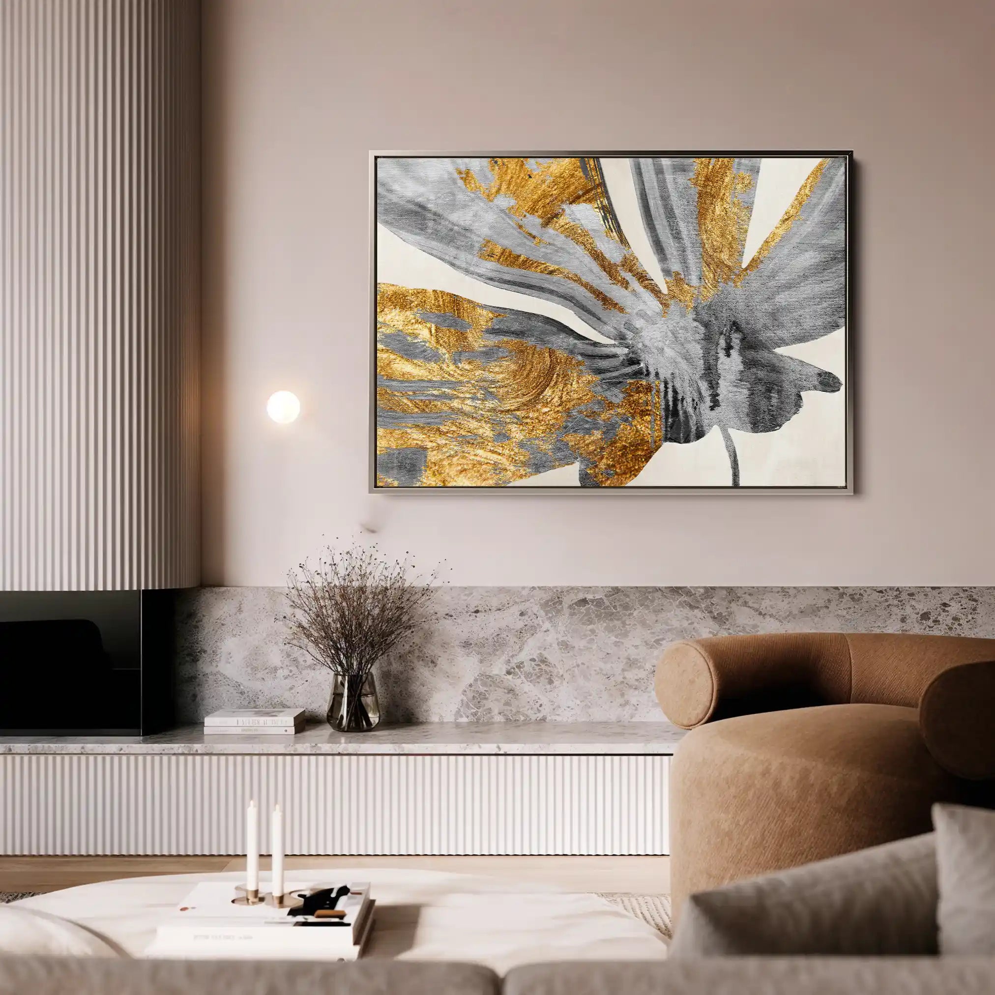 Floral Canvas Wall Art WAD356-F 90 x 60 cm / Stretched on hidden frame