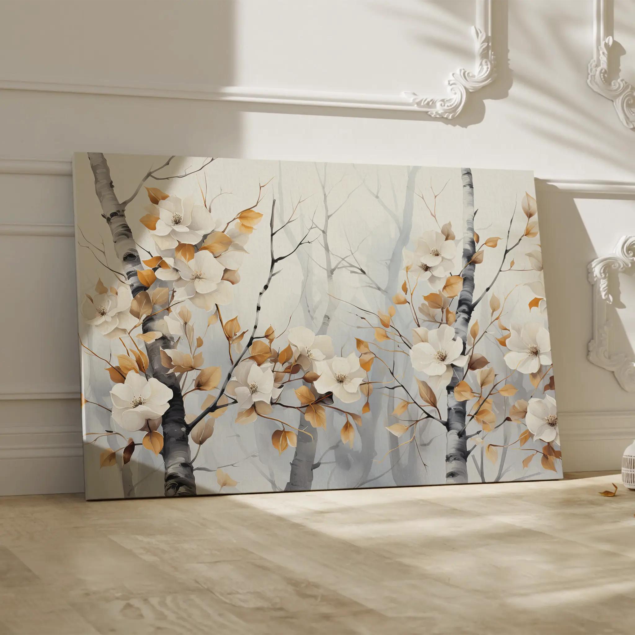 Floral Canvas Wall Art WAD357-F 90 x 60 cm / Stretched on hidden frame