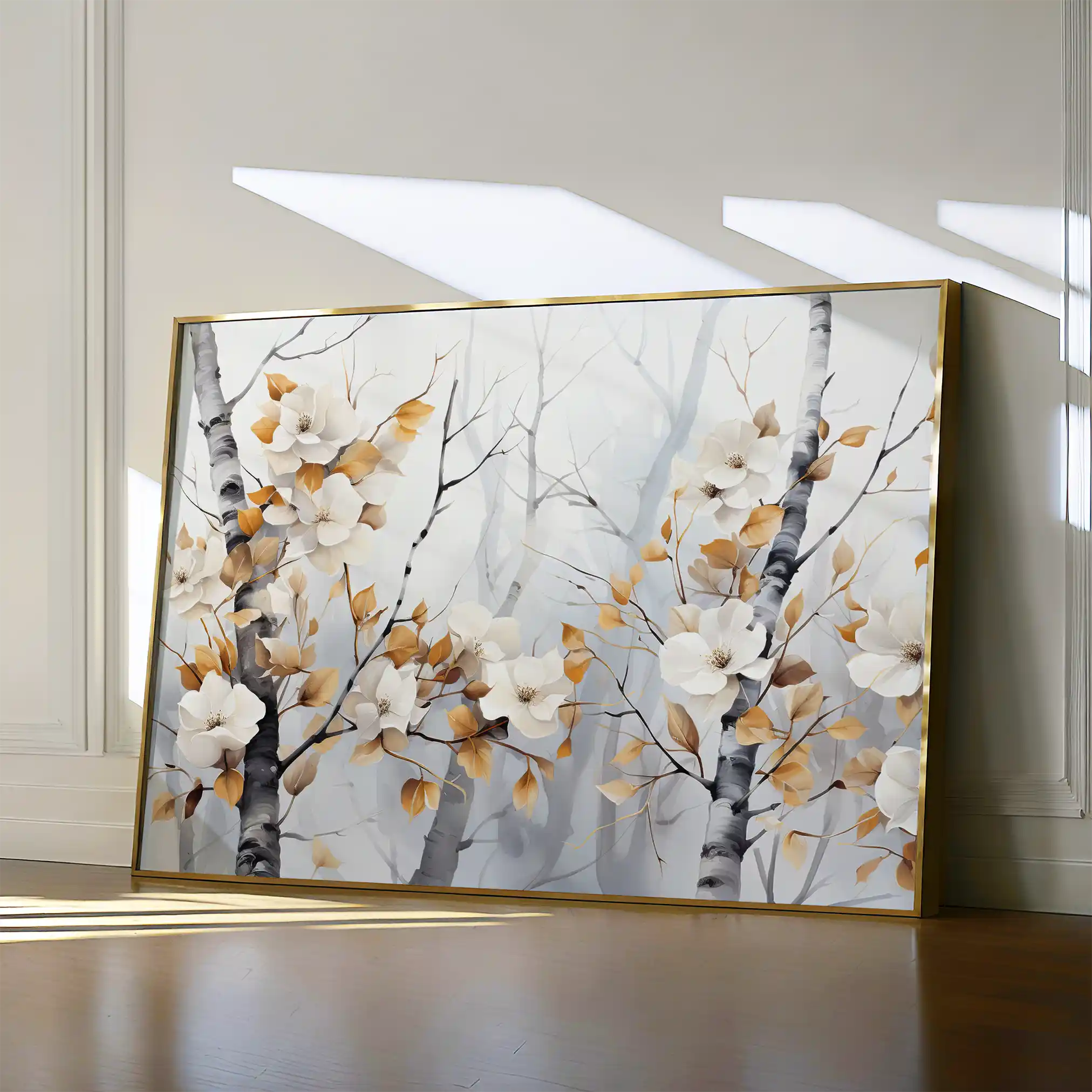 Floral Canvas Wall Art WAD357-F 90 x 60 cm / Stretched on hidden frame