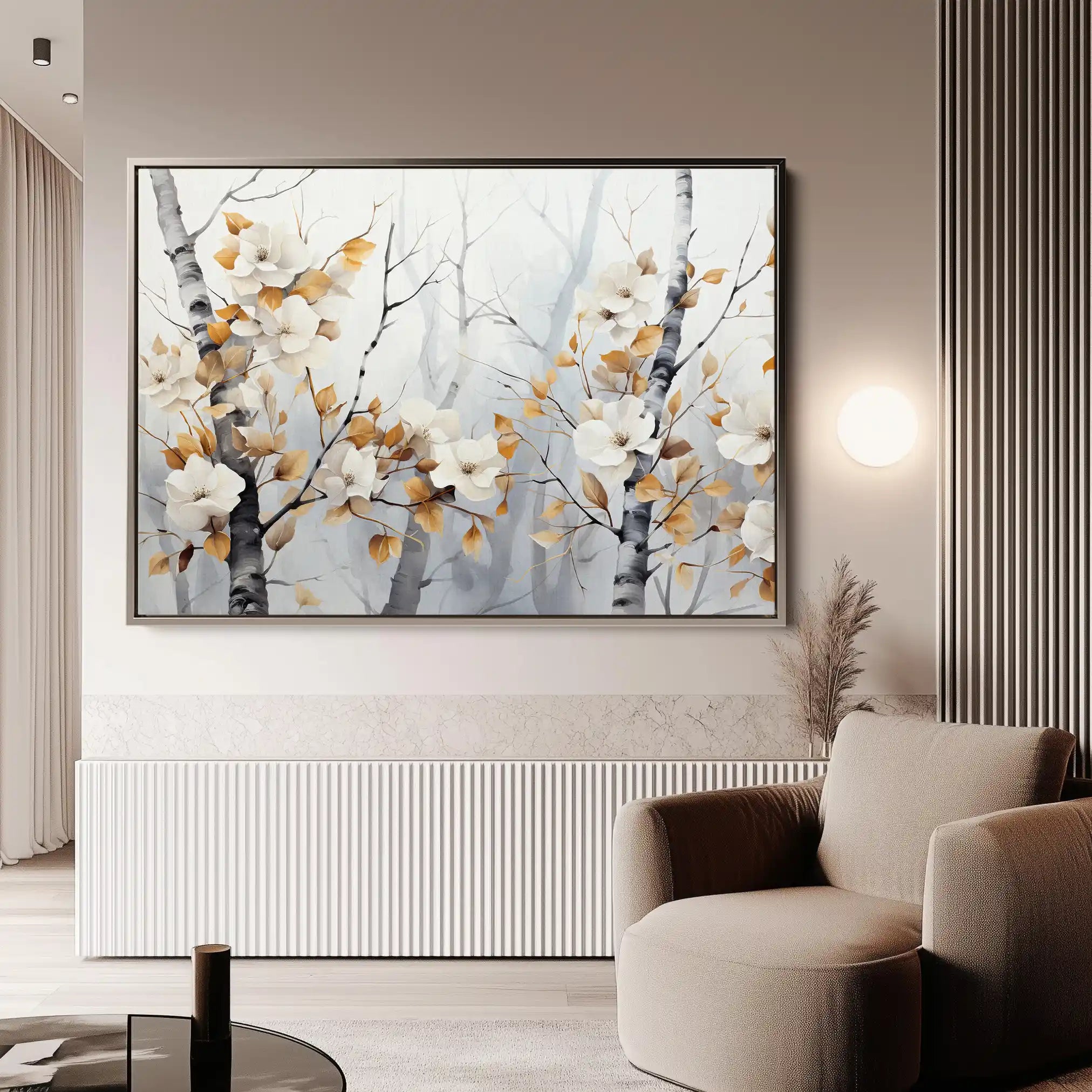 Floral Canvas Wall Art WAD357-F 90 x 60 cm / Stretched on hidden frame