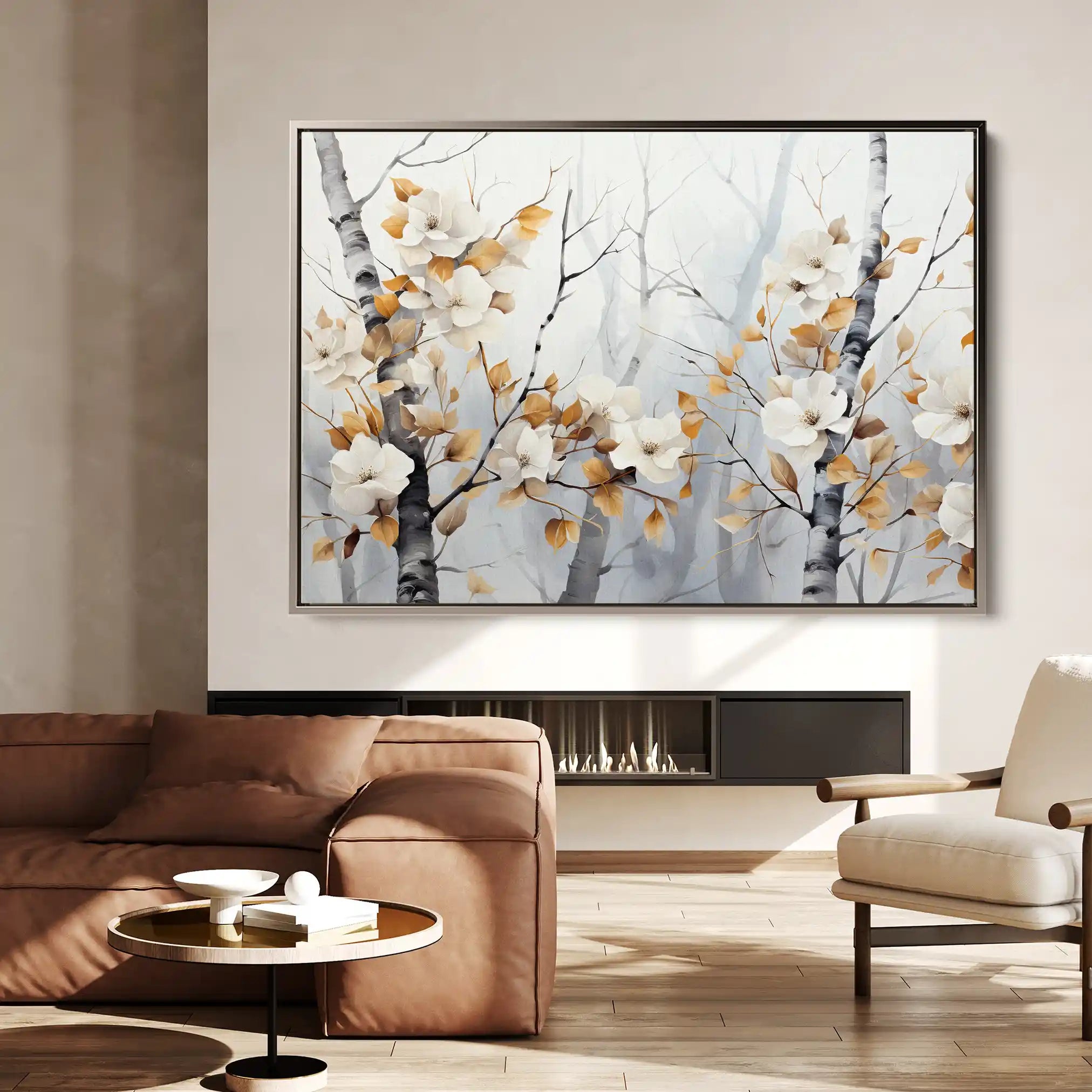 Floral Canvas Wall Art WAD357-F 90 x 60 cm / Stretched on hidden frame