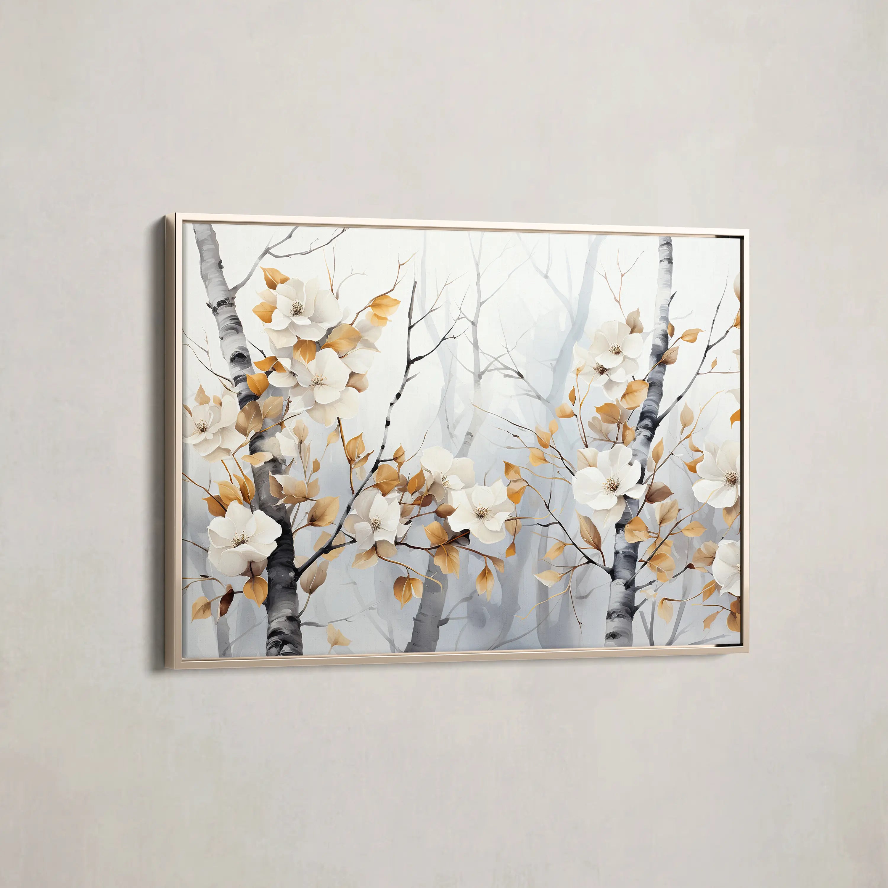 Floral Canvas Wall Art WAD357-F 90 x 60 cm / Stretched on hidden frame