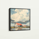 Landscape 357 Canvas Art 80 x 80 cm / Stretched on hidden frame