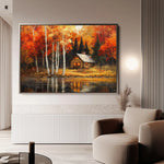 Landscape 358 Canvas Art 90 x 60 cm / Stretched on hidden frame