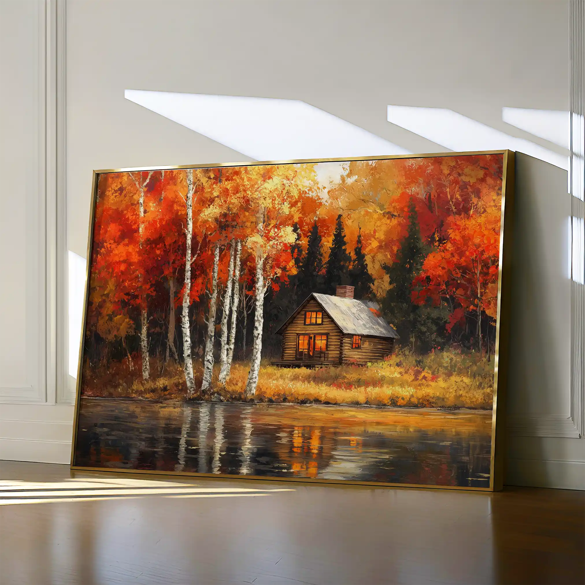 Landscape 358 Canvas Art 90 x 60 cm / Stretched on hidden frame