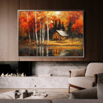 Landscape 358 Canvas Art 90 x 60 cm / Stretched on hidden frame