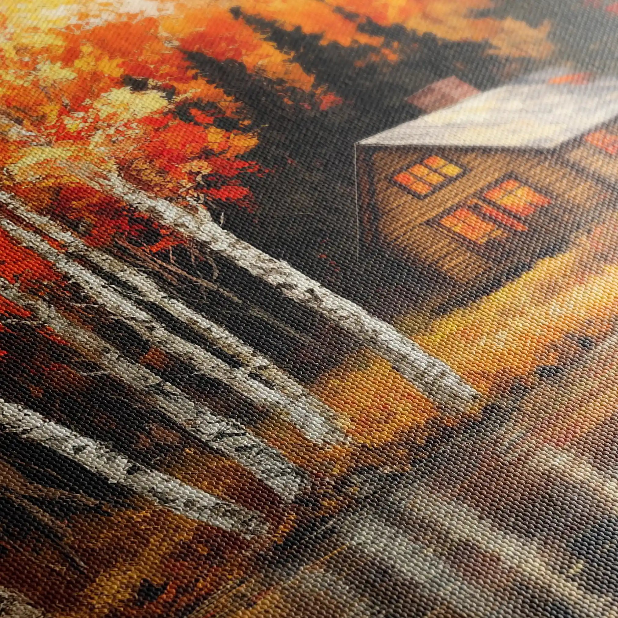 Landscape 358 Canvas Art 90 x 60 cm / Stretched on hidden frame