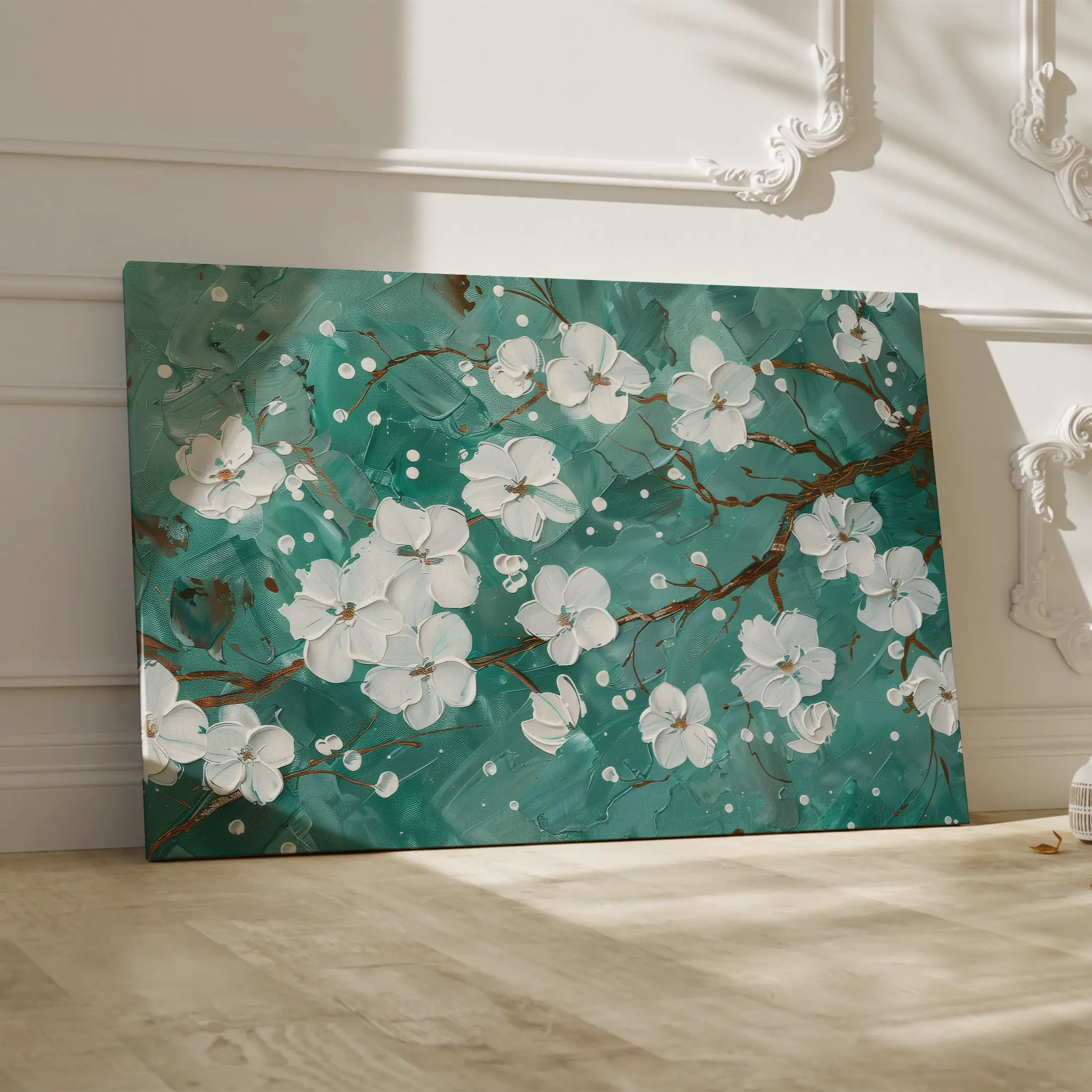 Floral Canvas Wall Art WAD359-F 90 x 60 cm / Stretched on hidden frame