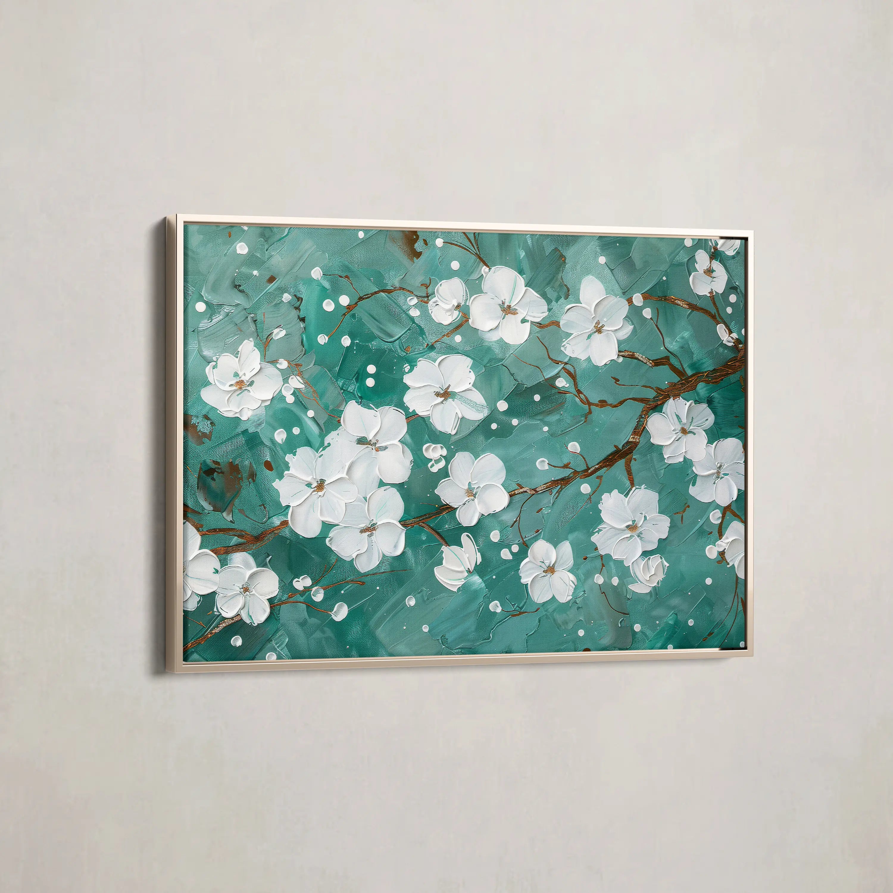 Floral Canvas Wall Art WAD359-F 90 x 60 cm / Stretched on hidden frame