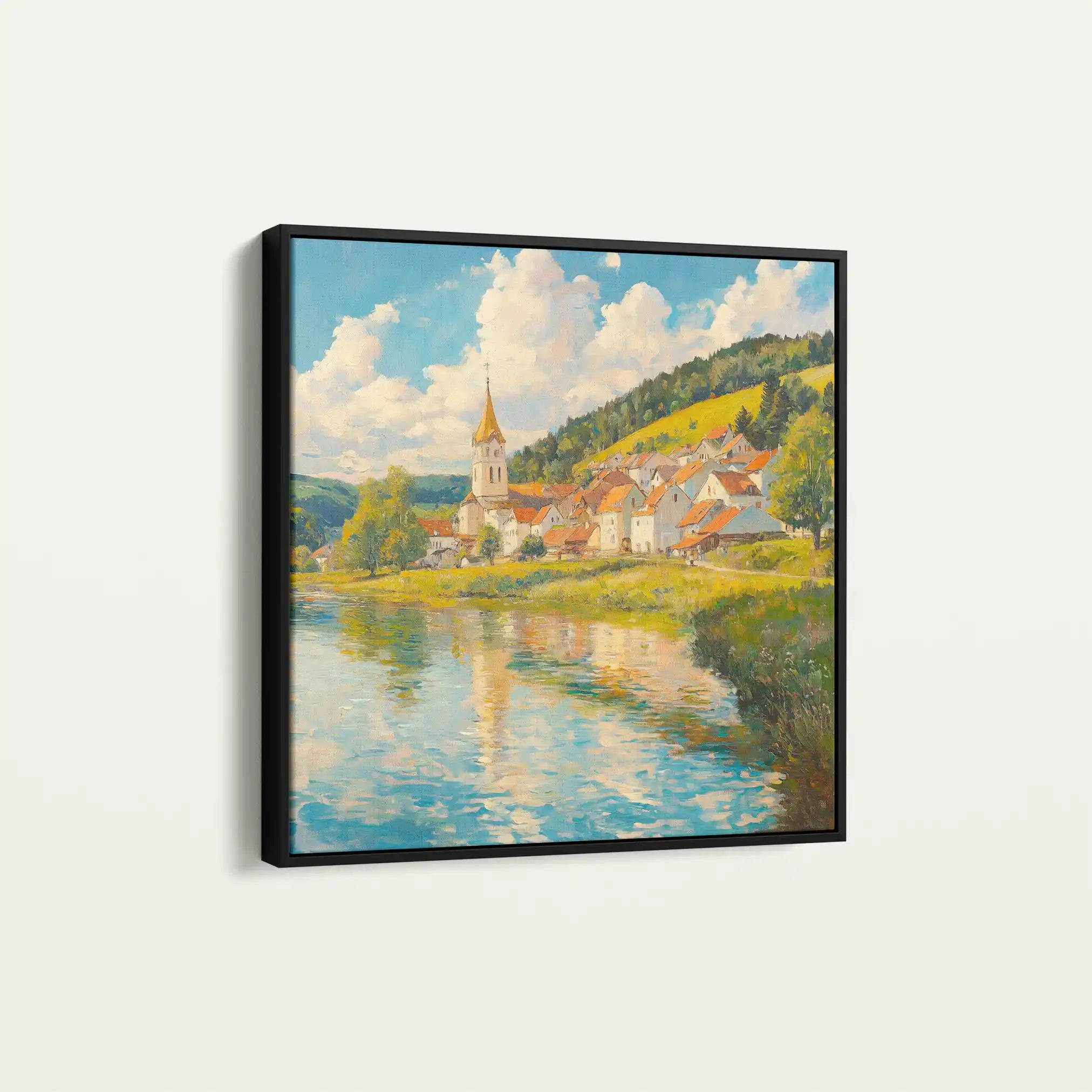 Landscape 361 Canvas Art 80 x 80 cm / Stretched on hidden frame