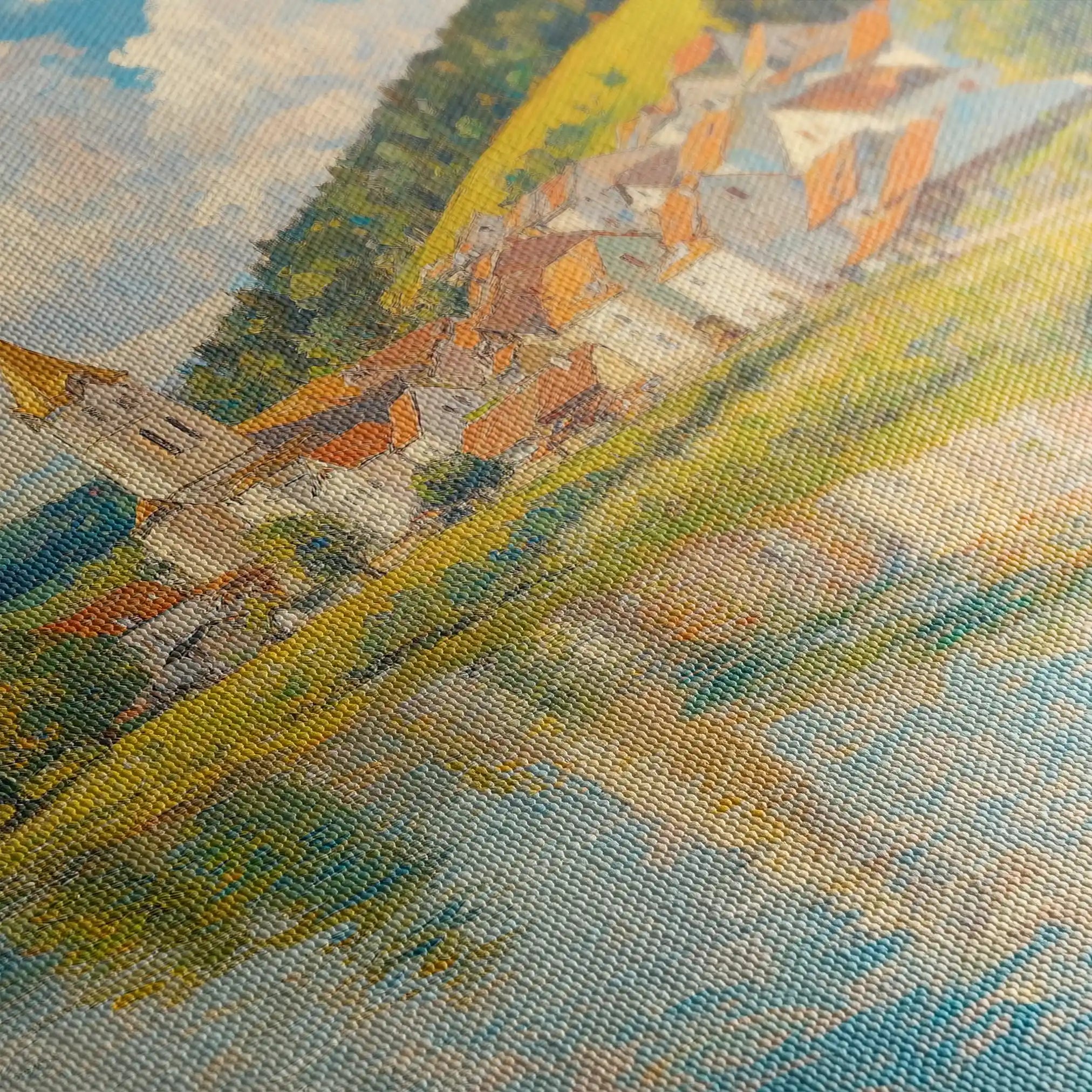 Landscape 361 Canvas Art 80 x 80 cm / Stretched on hidden frame