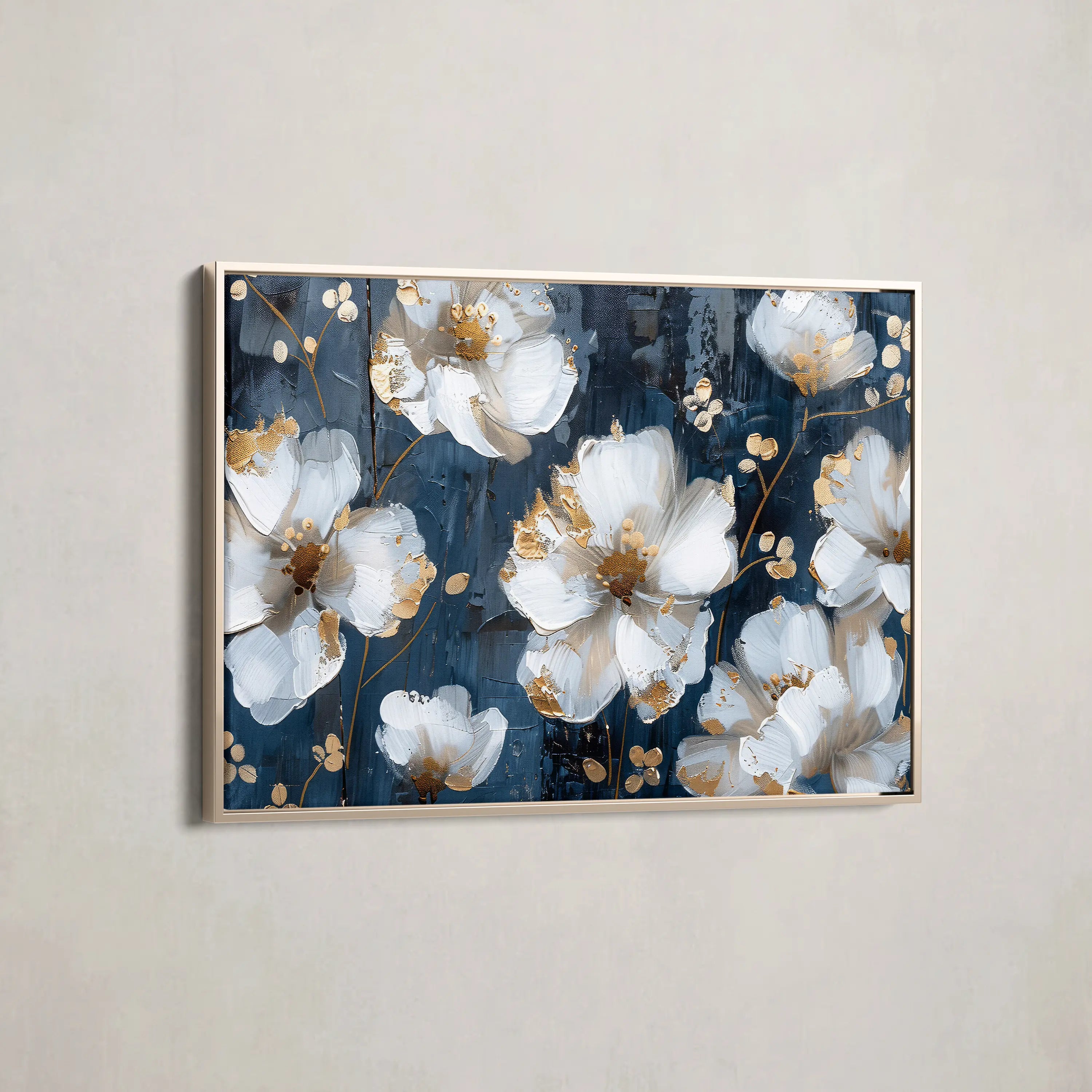 Floral Canvas Wall Art WAD362-F 90 x 60 cm / Stretched on hidden frame