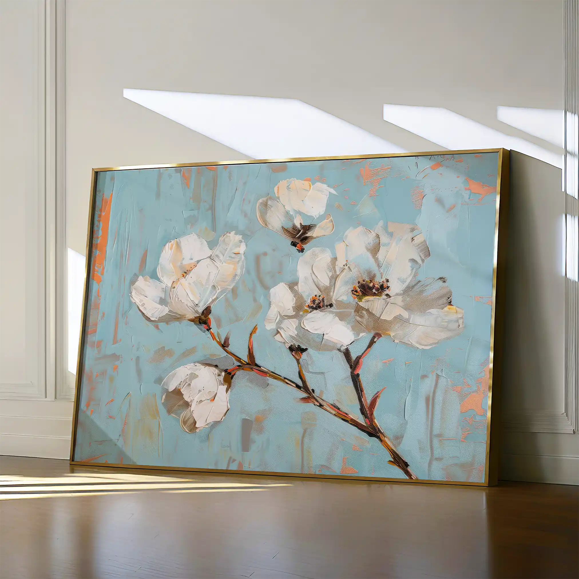 Floral Canvas Wall Art WAD364-F 90 x 60 cm / Stretched on hidden frame