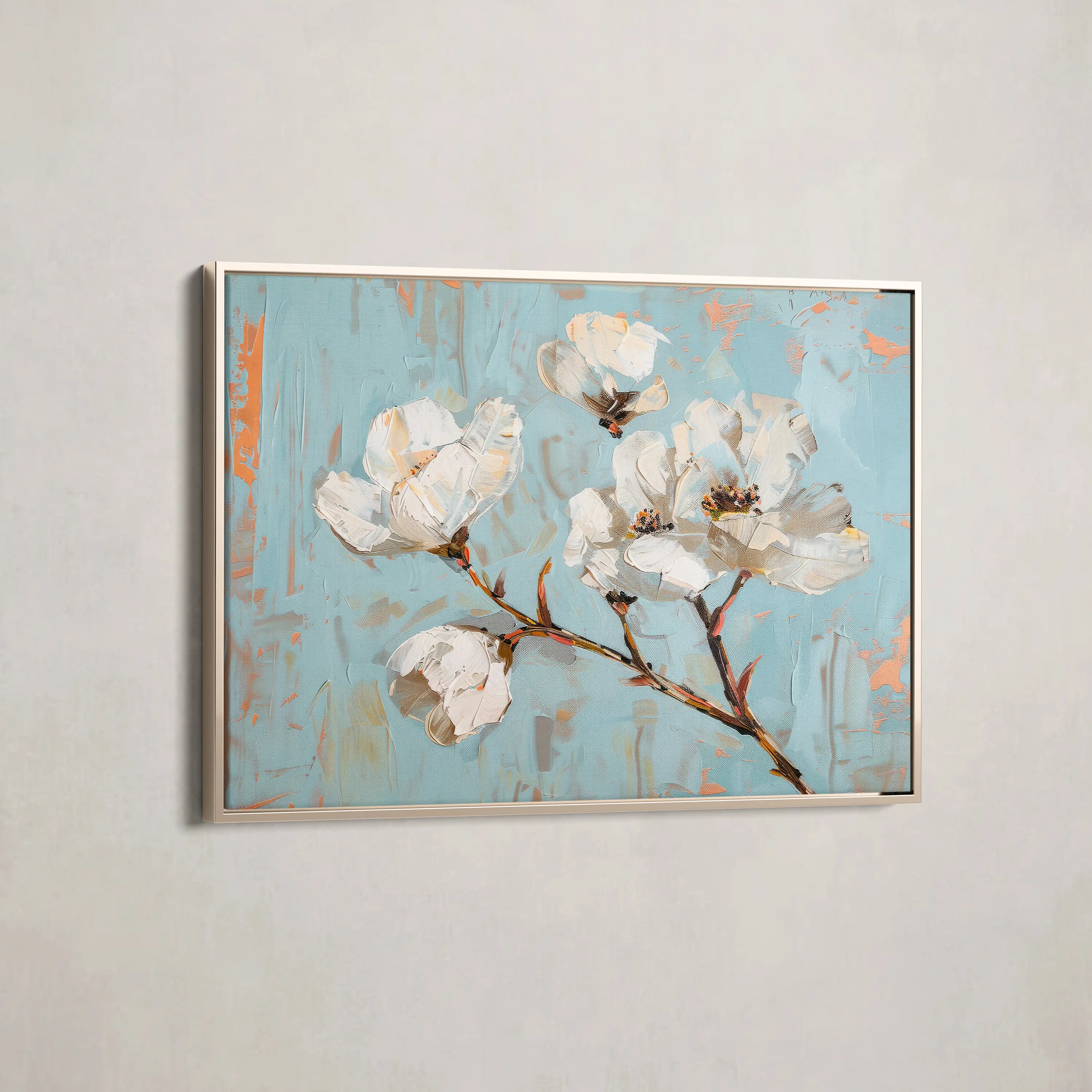 Floral Canvas Wall Art WAD364-F 90 x 60 cm / Stretched on hidden frame