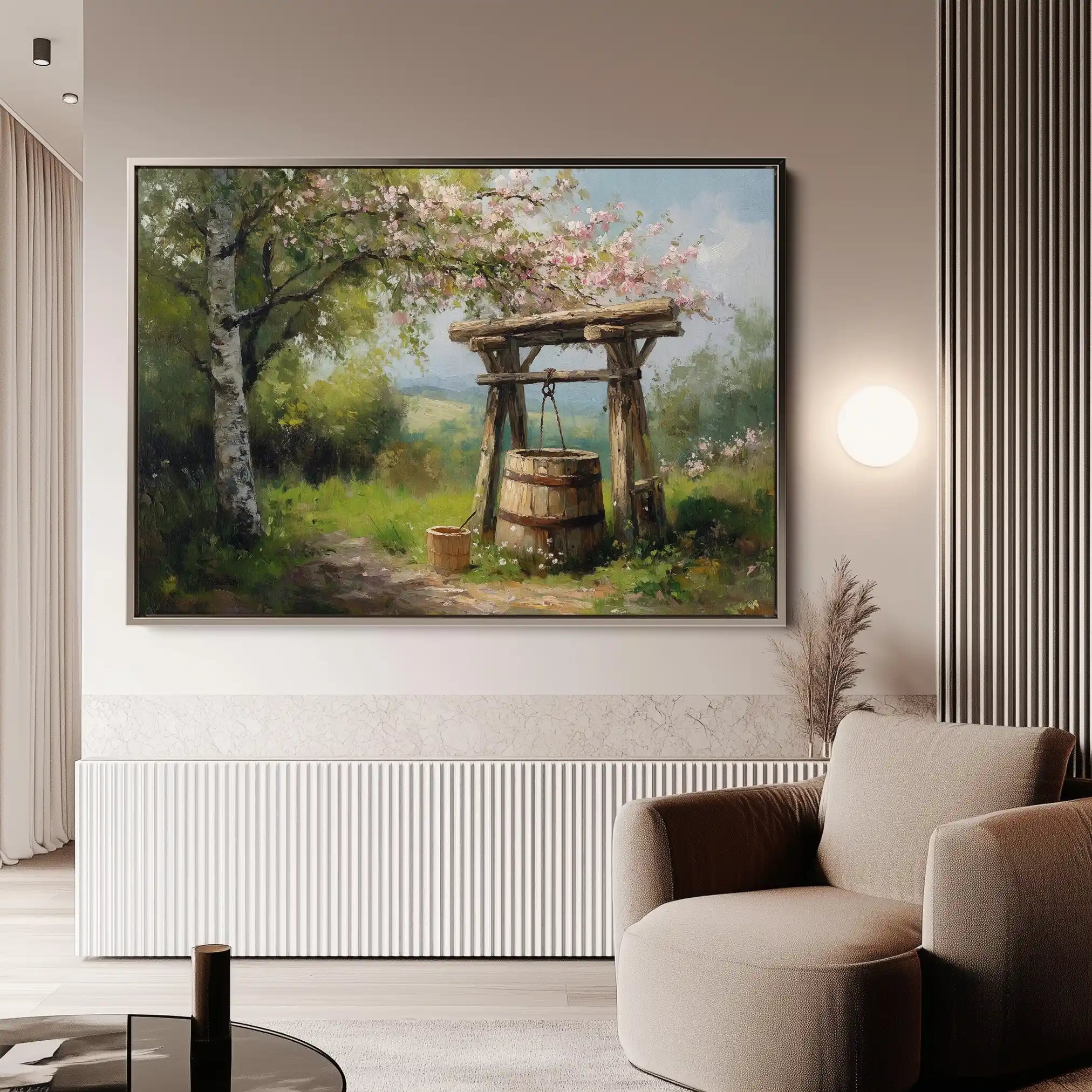 Landscape 364 Canvas Art 90 x 60 cm / Stretched on hidden frame