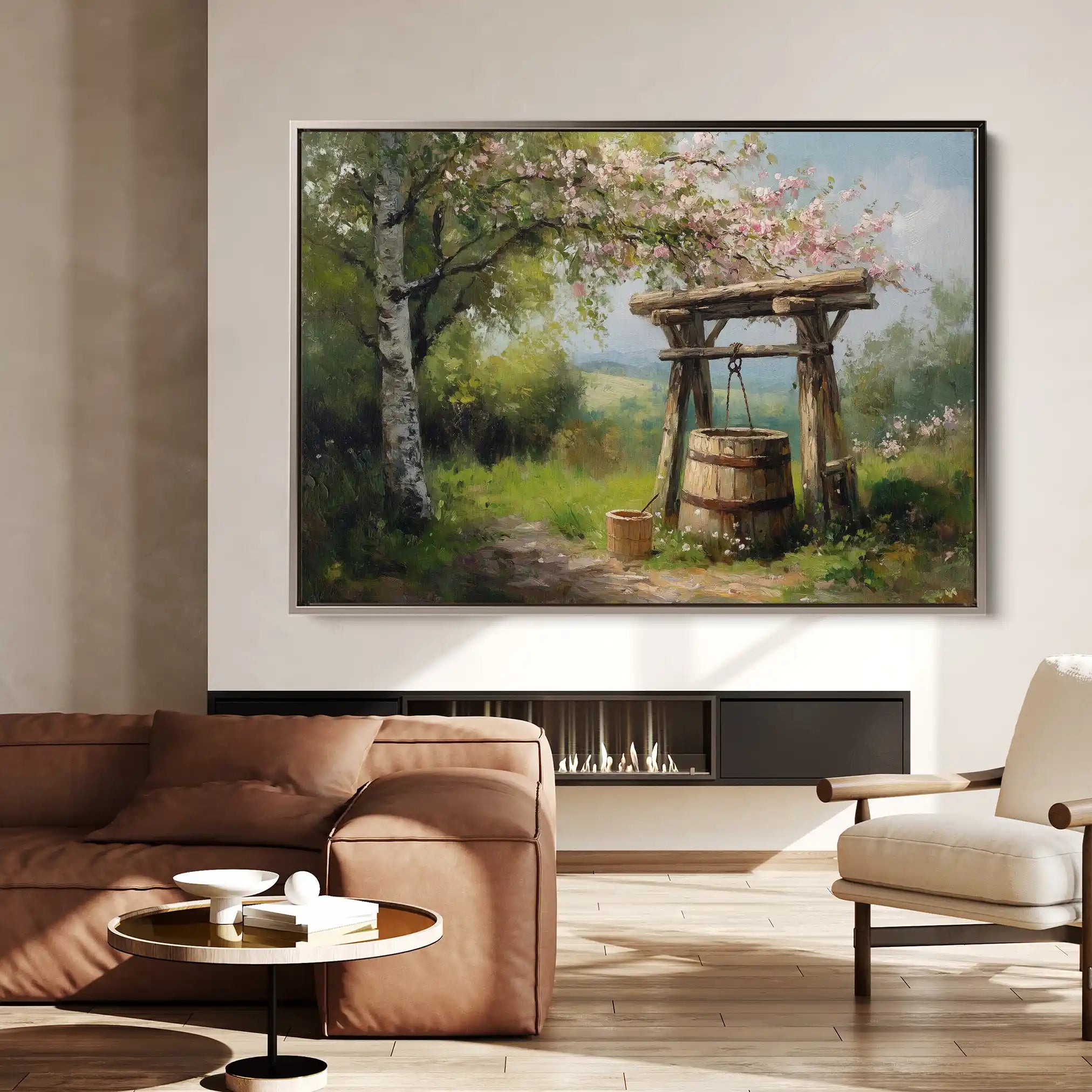 Landscape 364 Canvas Art 90 x 60 cm / Stretched on hidden frame