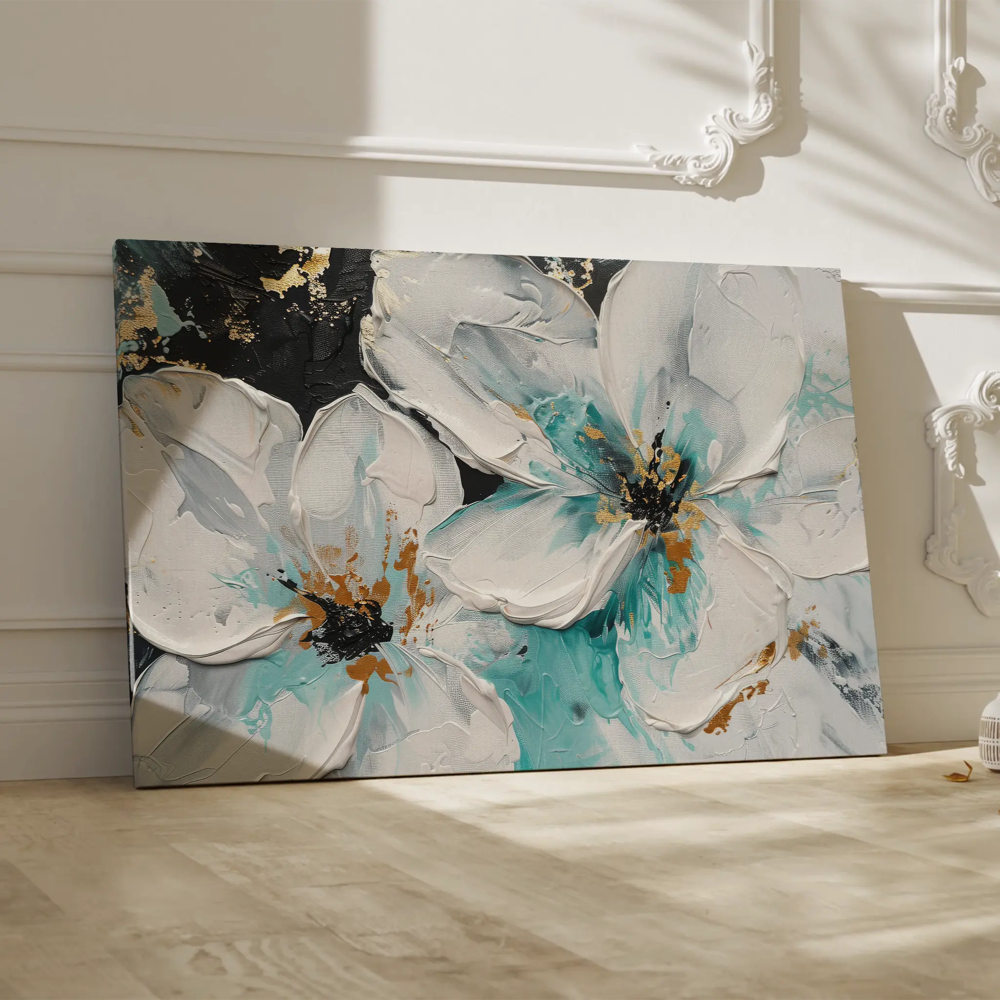 Floral Canvas Wall Art WAD365-F 90 x 60 cm / Stretched on hidden frame