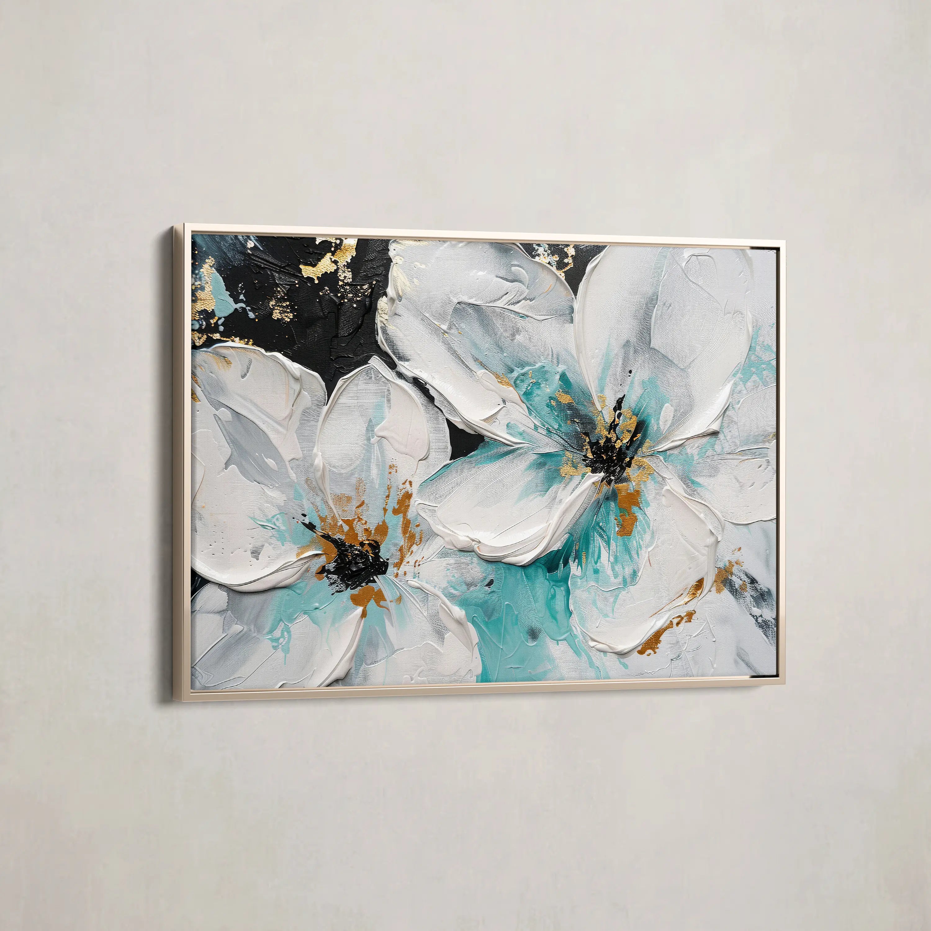 Floral Canvas Wall Art WAD365-F 90 x 60 cm / Stretched on hidden frame