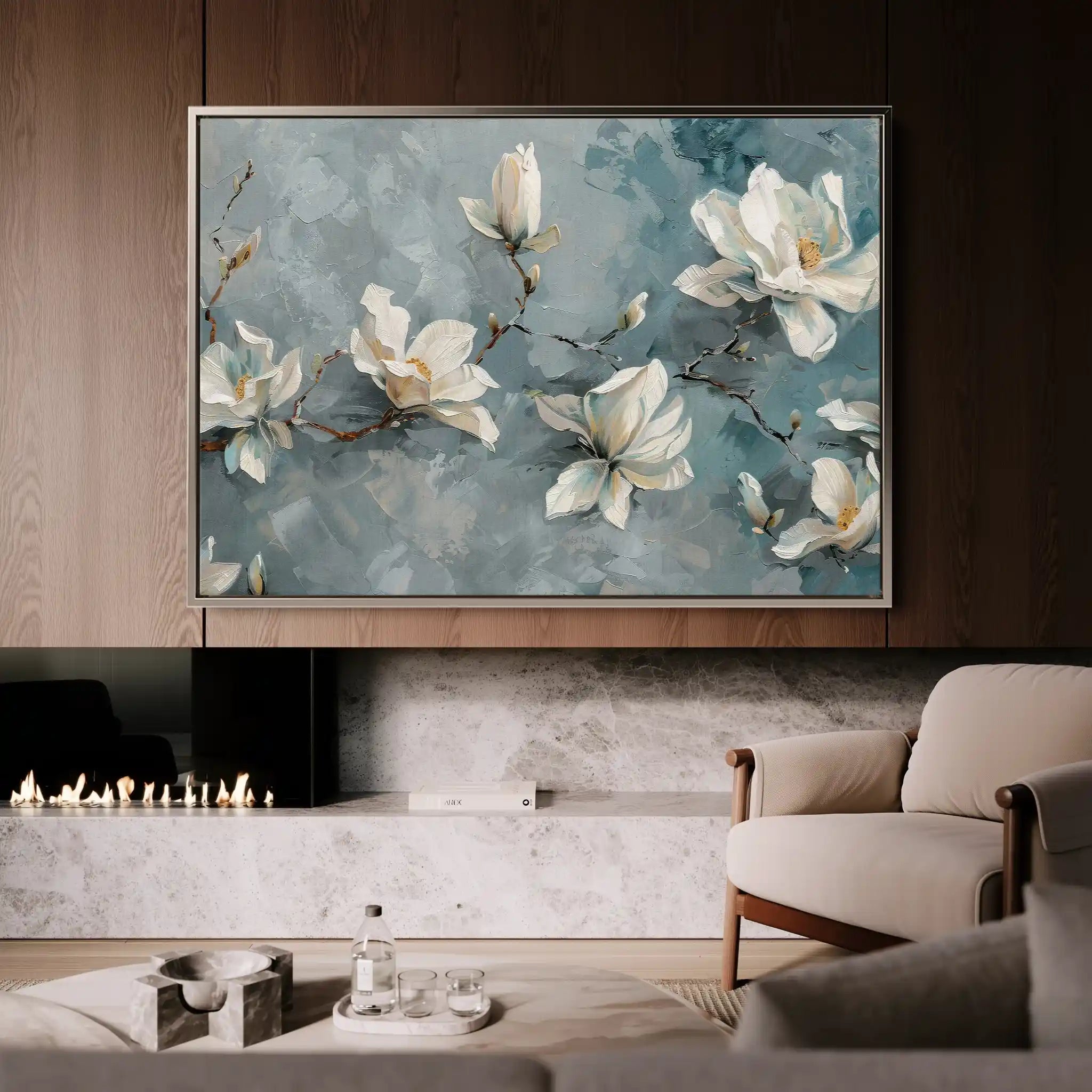 Floral Canvas Wall Art WAD366-F 90 x 60 cm / Stretched on hidden frame