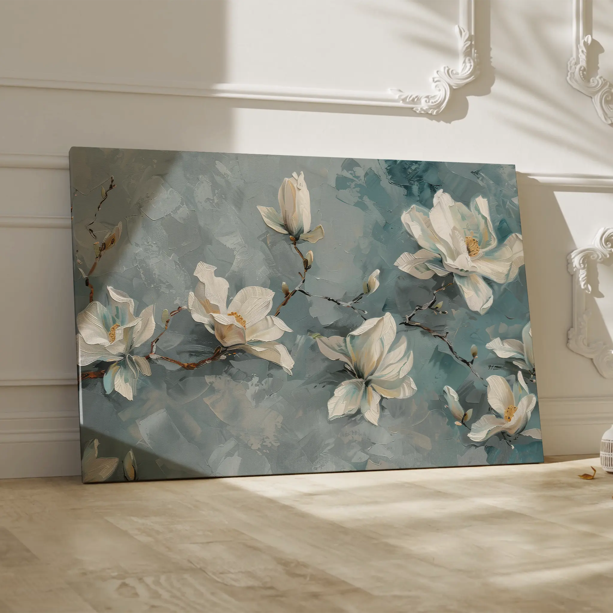 Floral Canvas Wall Art WAD366-F 90 x 60 cm / Stretched on hidden frame