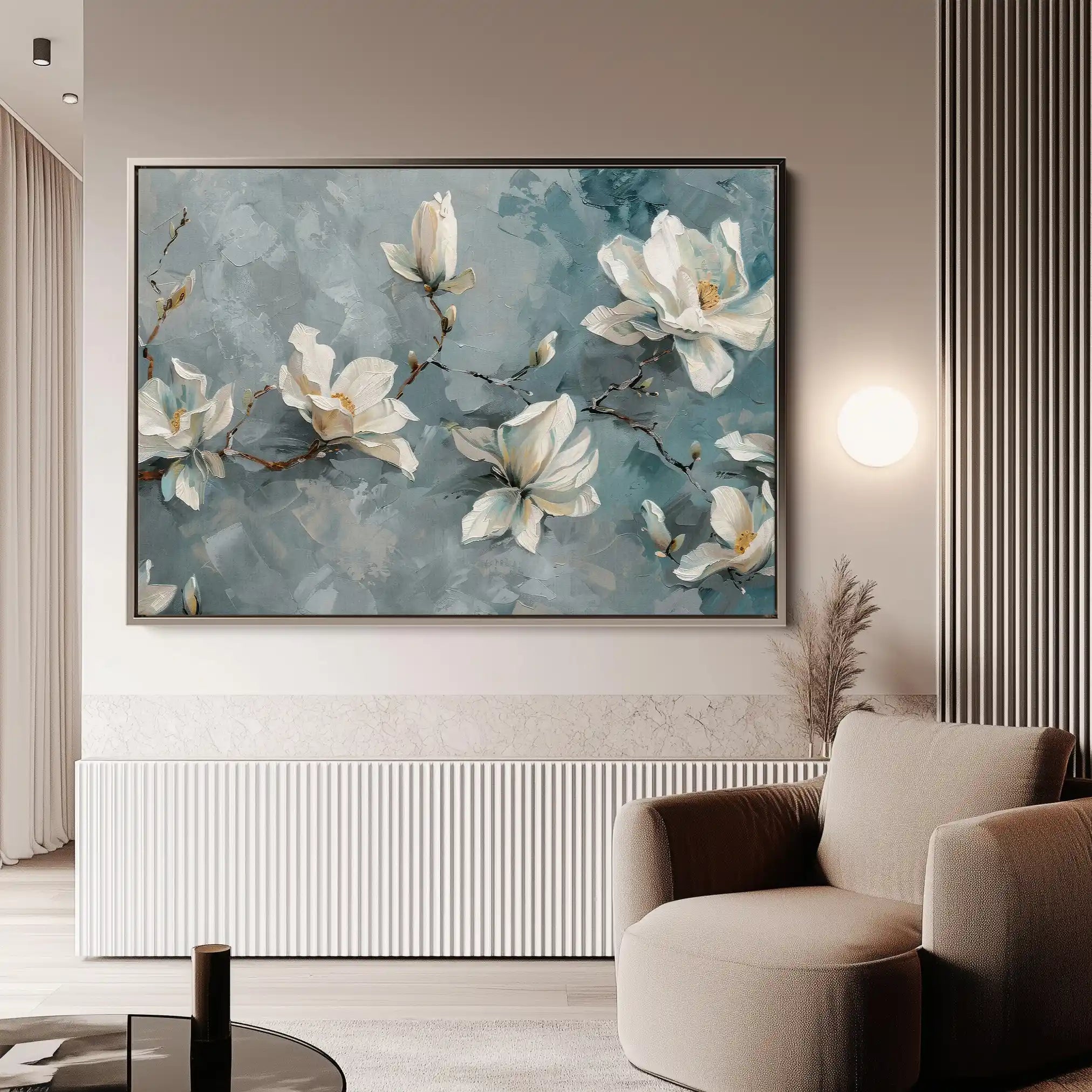 Floral Canvas Wall Art WAD366-F 90 x 60 cm / Stretched on hidden frame