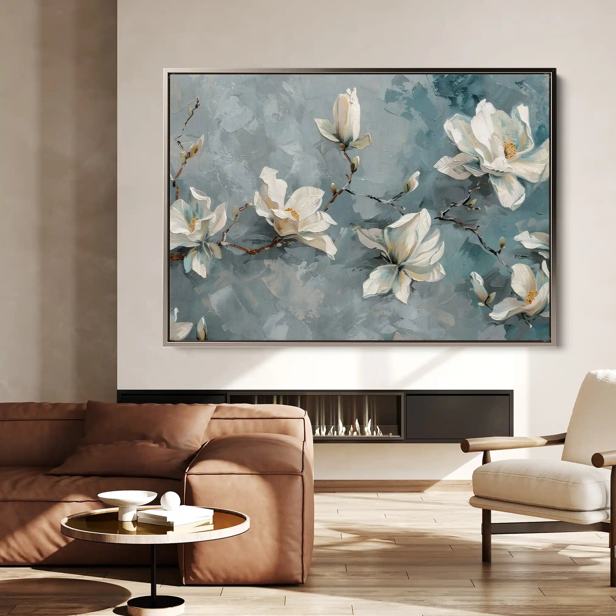 Floral Canvas Wall Art WAD366-F 90 x 60 cm / Stretched on hidden frame