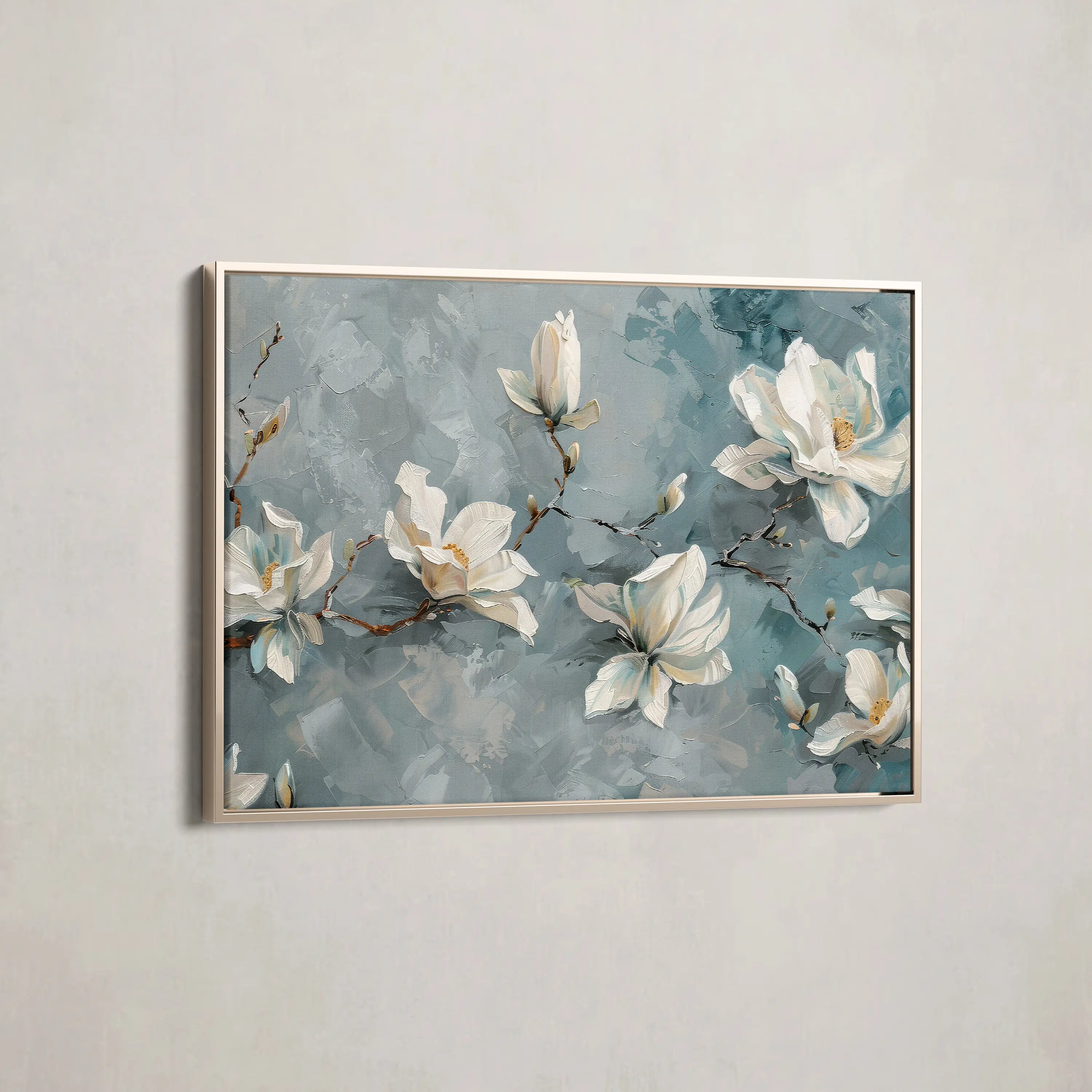 Floral Canvas Wall Art WAD366-F 90 x 60 cm / Stretched on hidden frame