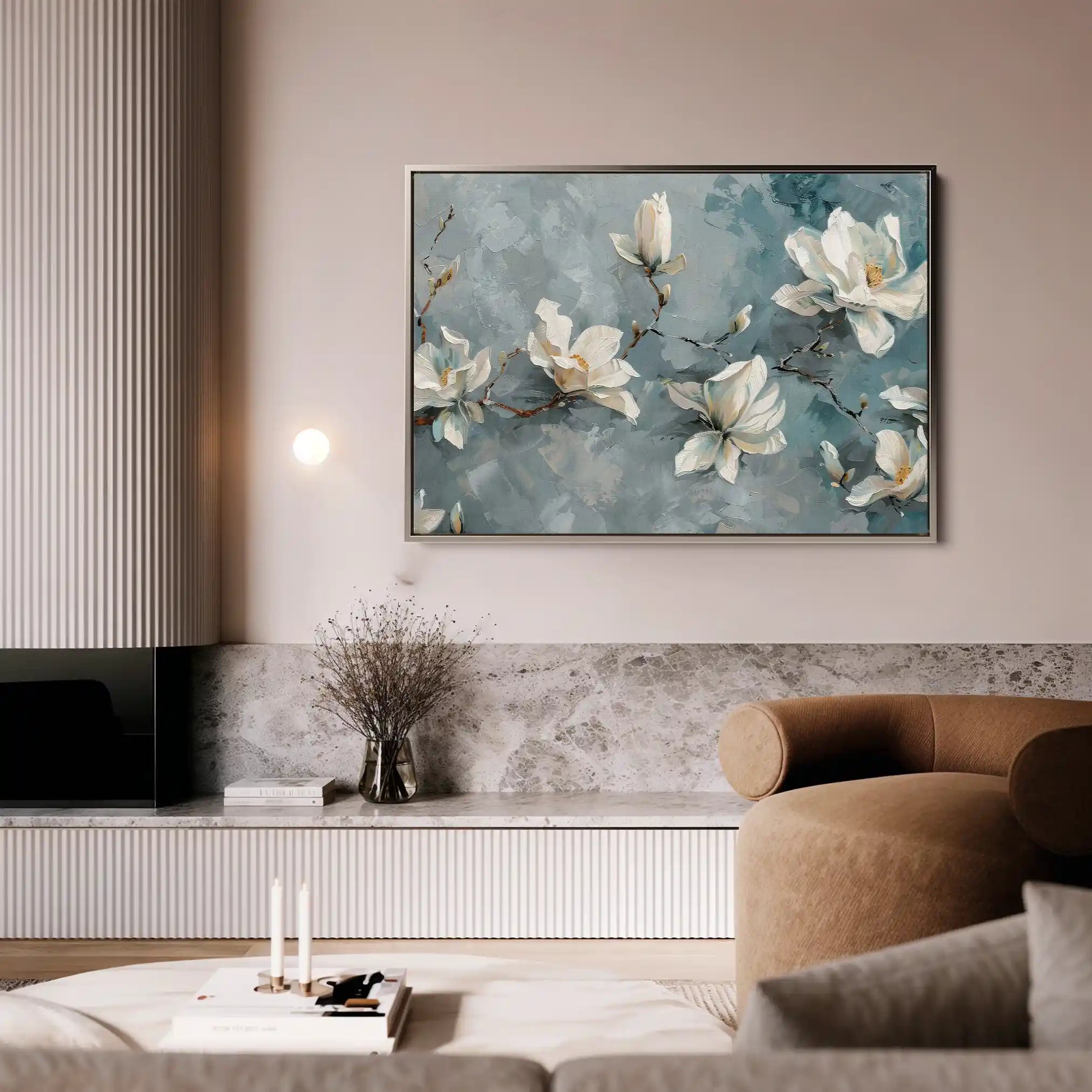 Floral Canvas Wall Art WAD366-F 90 x 60 cm / Stretched on hidden frame