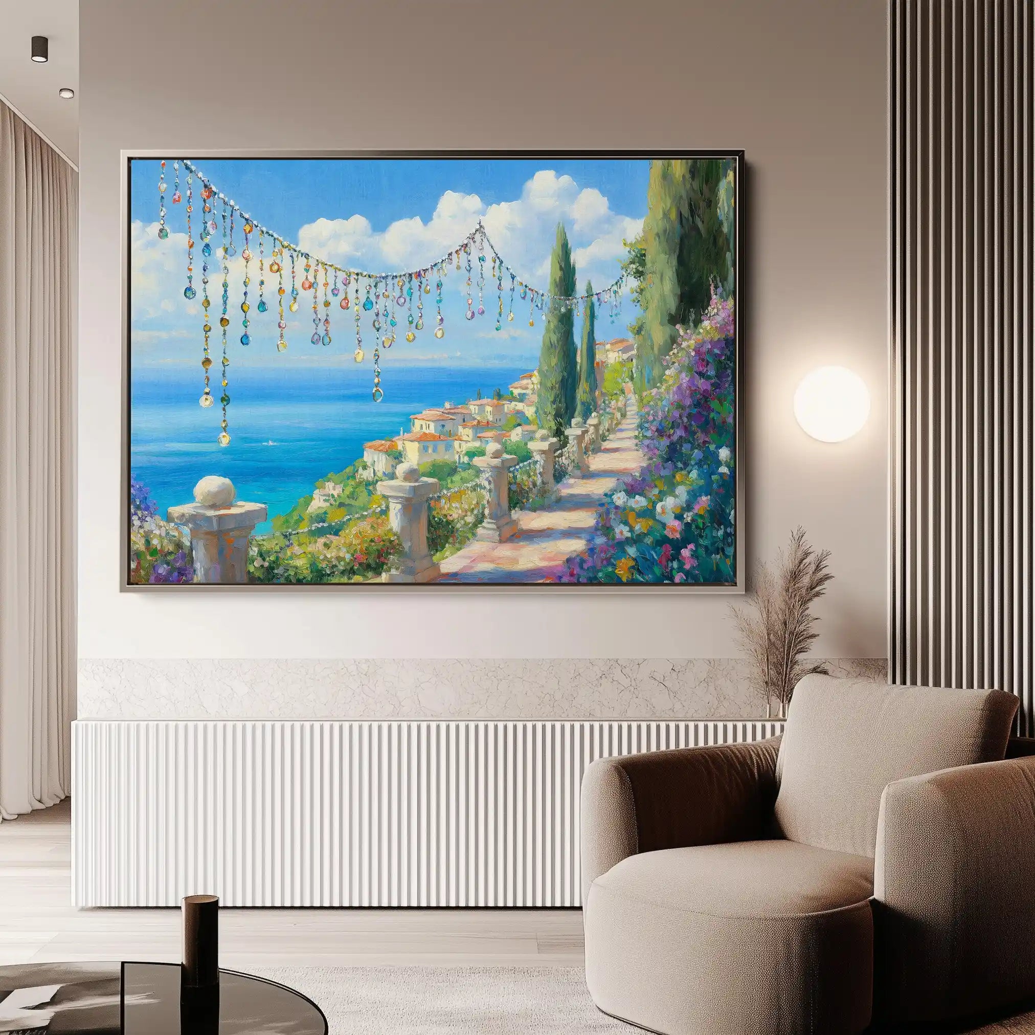 Landscape 367 Canvas Art 90 x 60 cm / Stretched on hidden frame