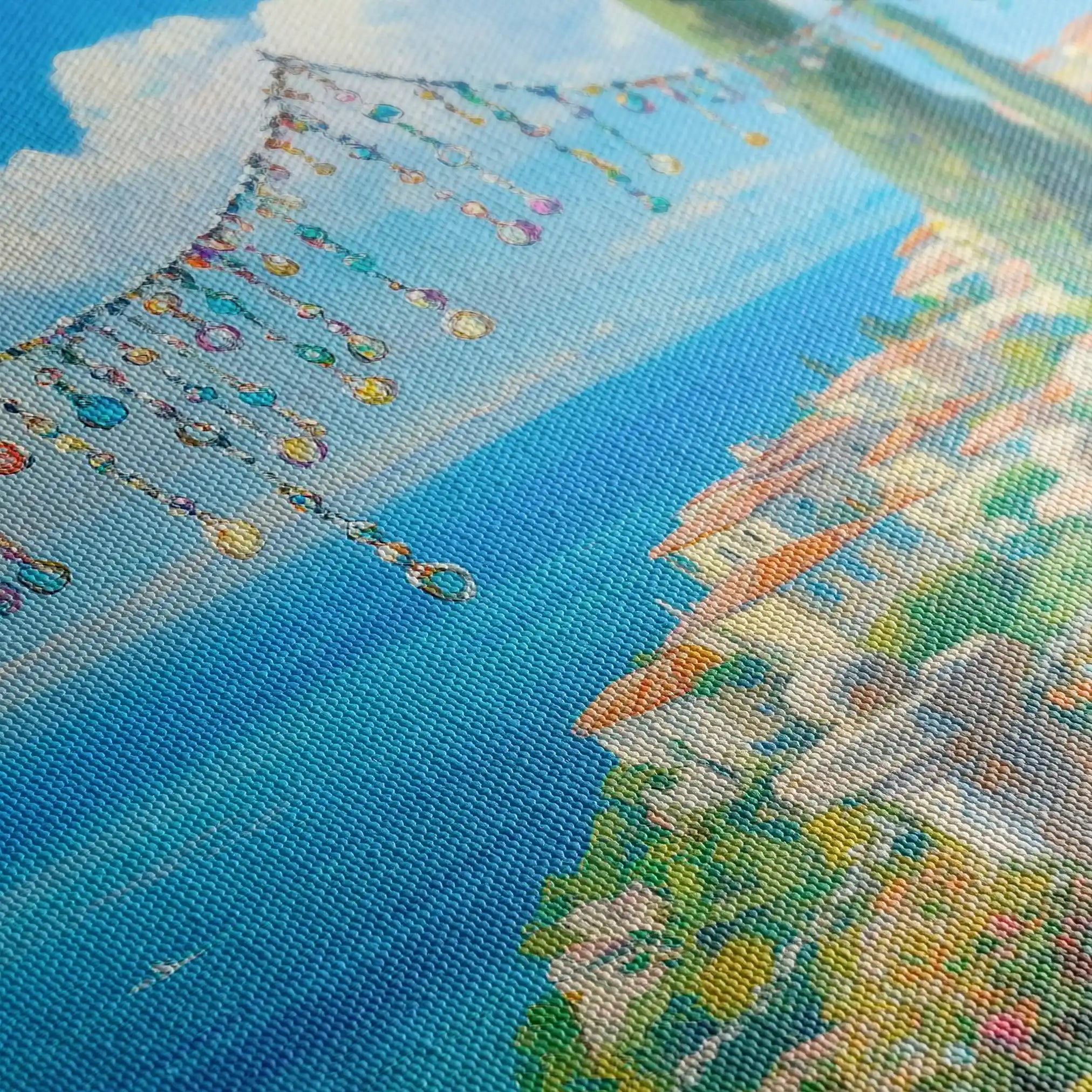 Landscape 367 Canvas Art 90 x 60 cm / Stretched on hidden frame