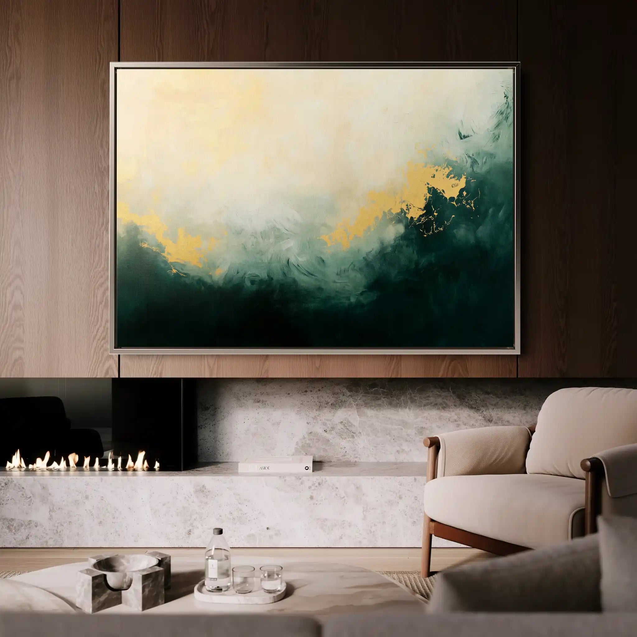 Abstract 370 Canvas Art 60 x 40 cm / Stretched on hidden frame