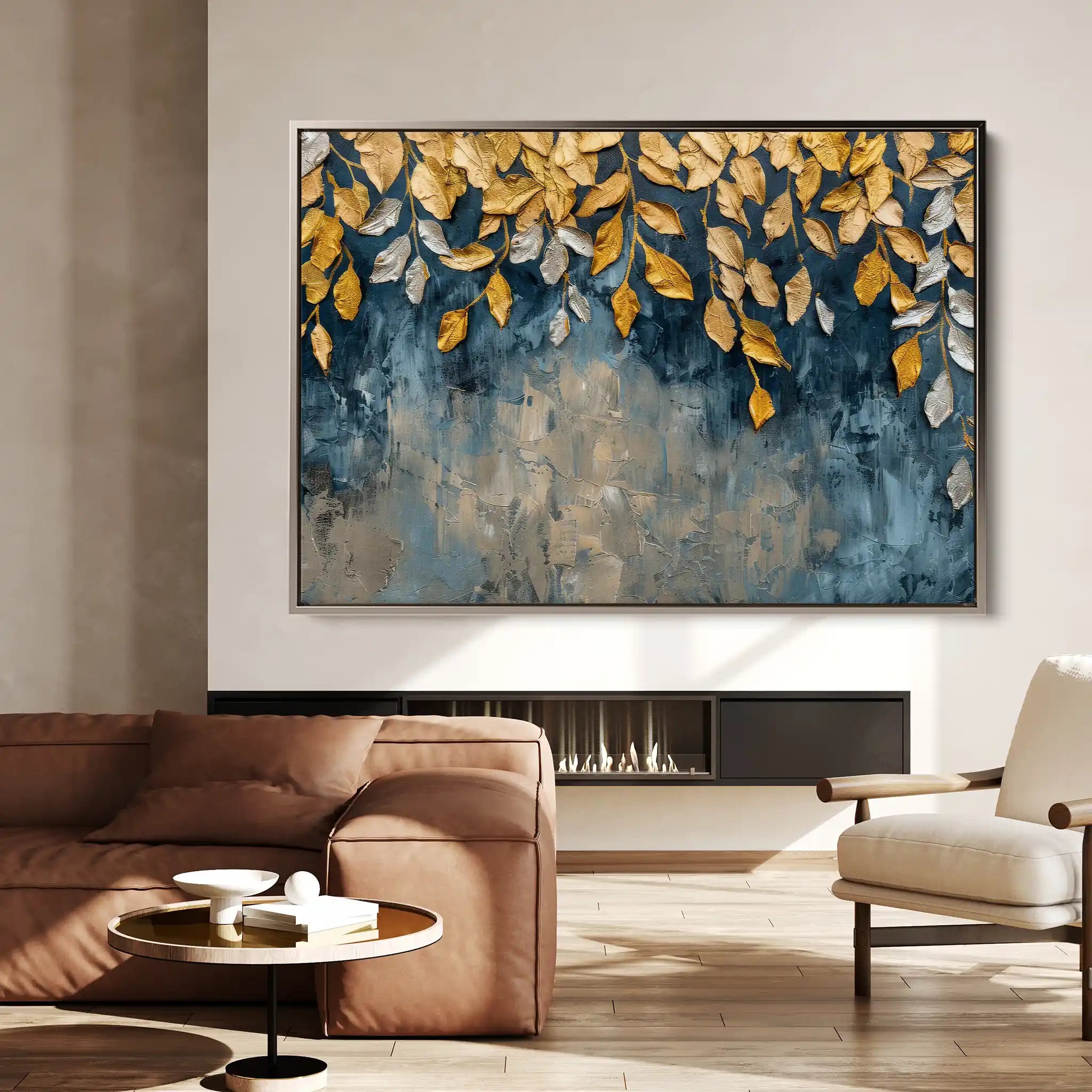Floral Canvas Wall Art WAD370-F 90 x 60 cm / Stretched on hidden frame