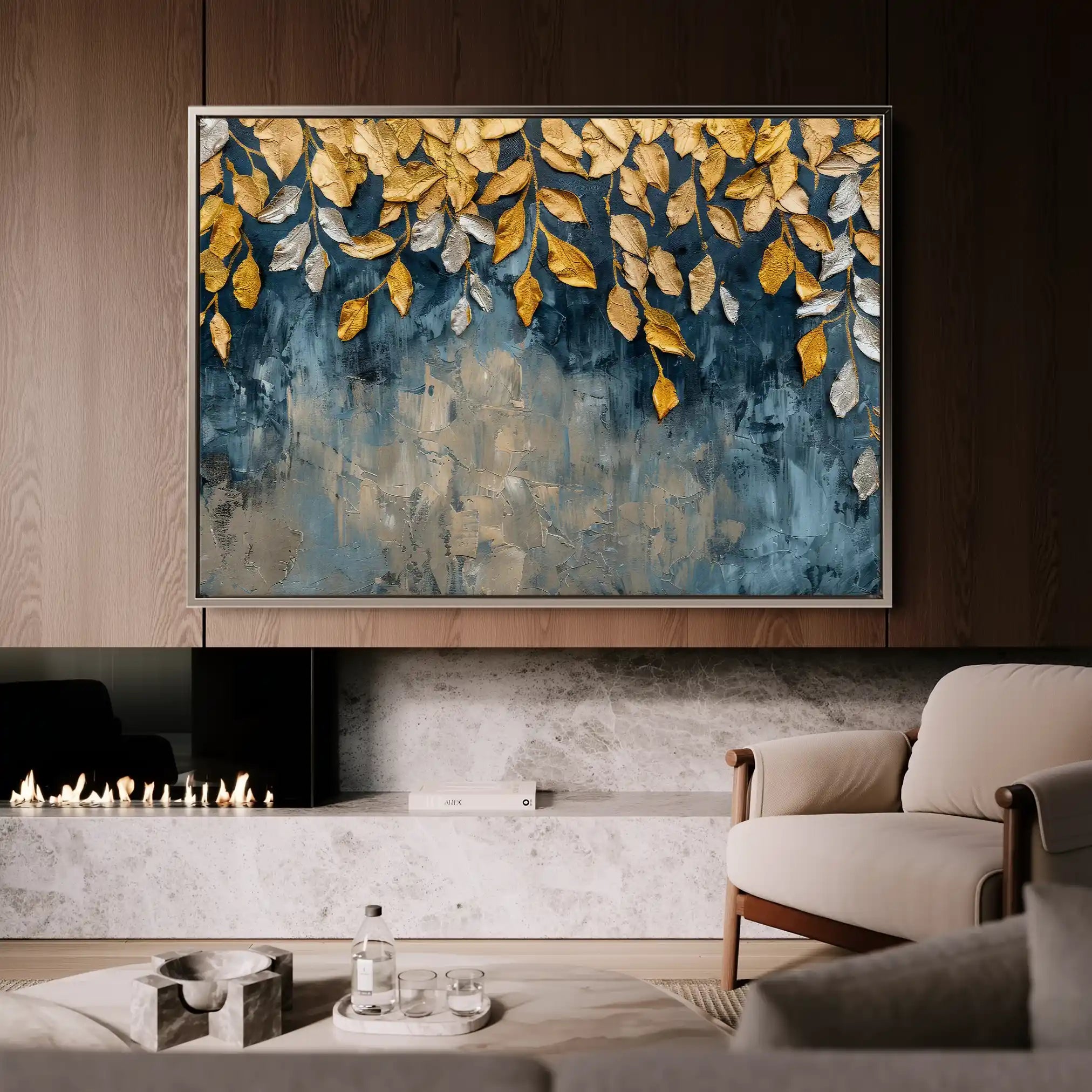 Floral Canvas Wall Art WAD370-F 90 x 60 cm / Stretched on hidden frame