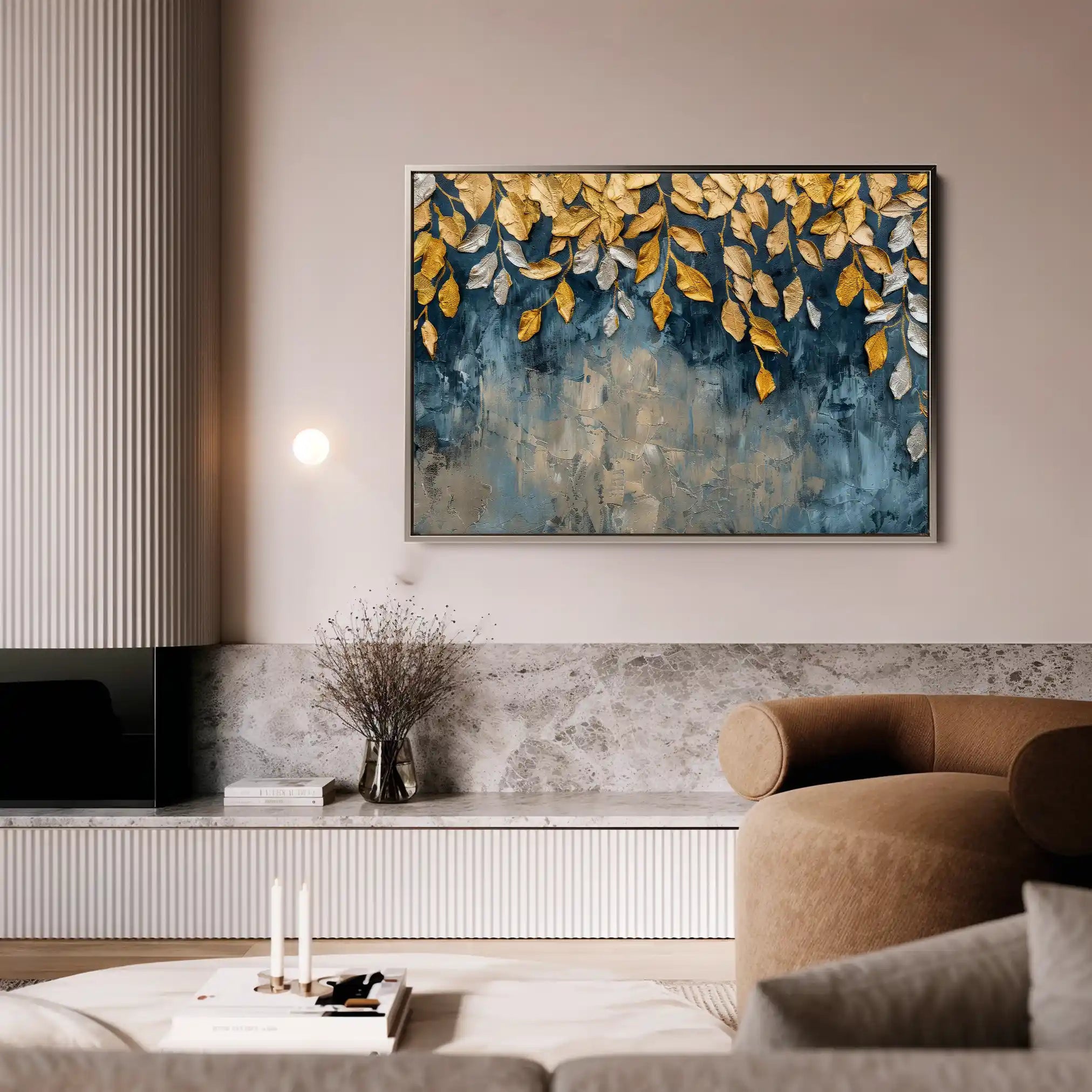 Floral Canvas Wall Art WAD370-F 90 x 60 cm / Stretched on hidden frame