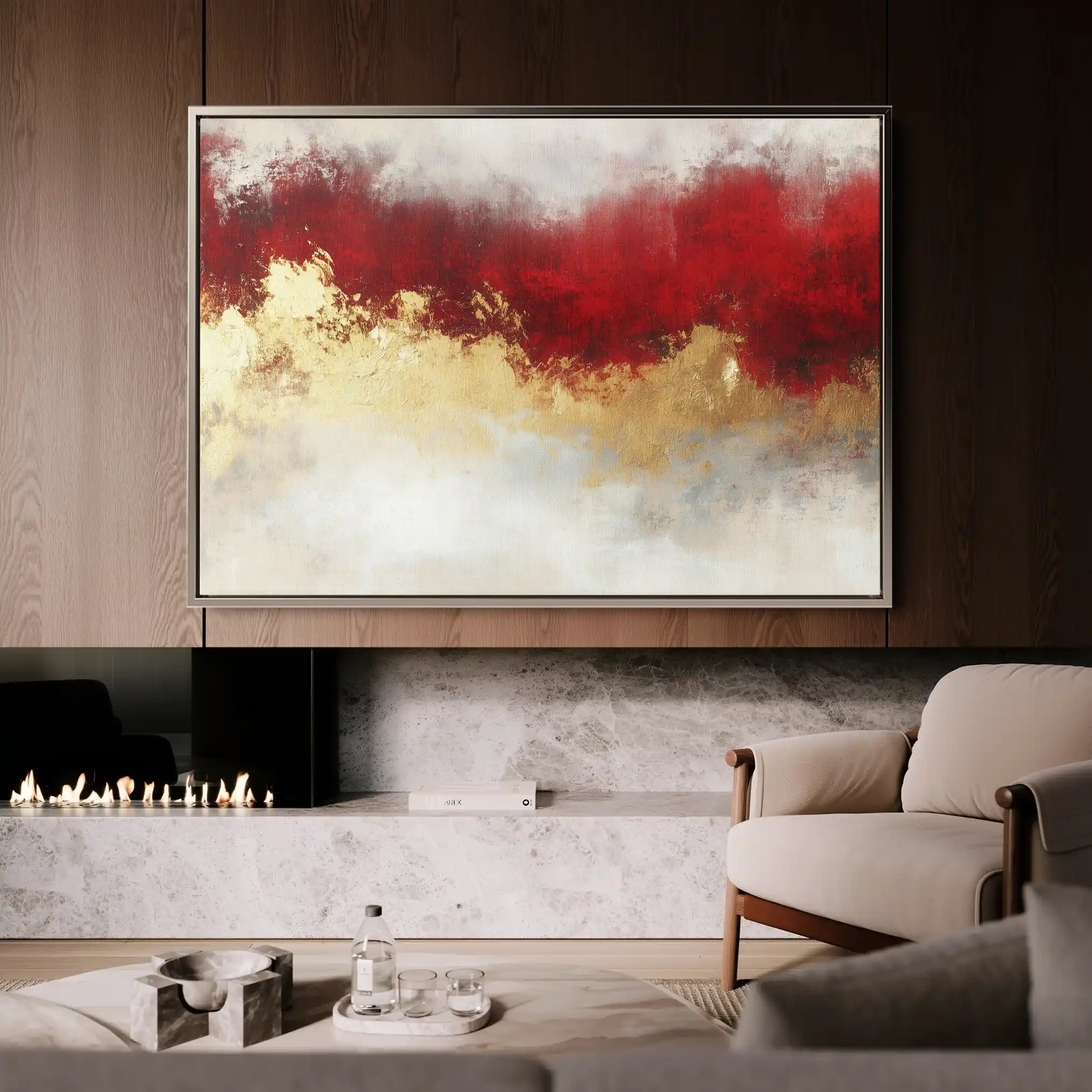 Abstract 372 Canvas Art 60 x 40 cm / Stretched on hidden frame