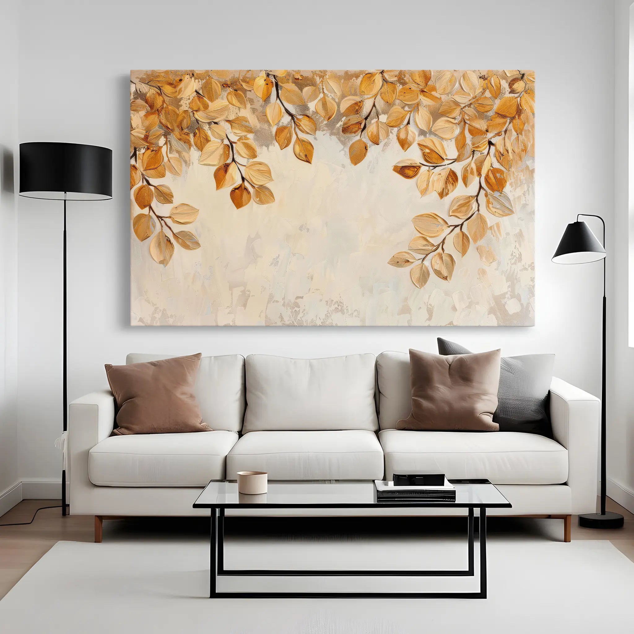 Floral Canvas Wall Art WAD372-F 90 x 60 cm / Stretched on hidden frame