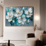 Floral Canvas Wall Art WAD374-F 90 x 60 cm / Stretched on hidden frame