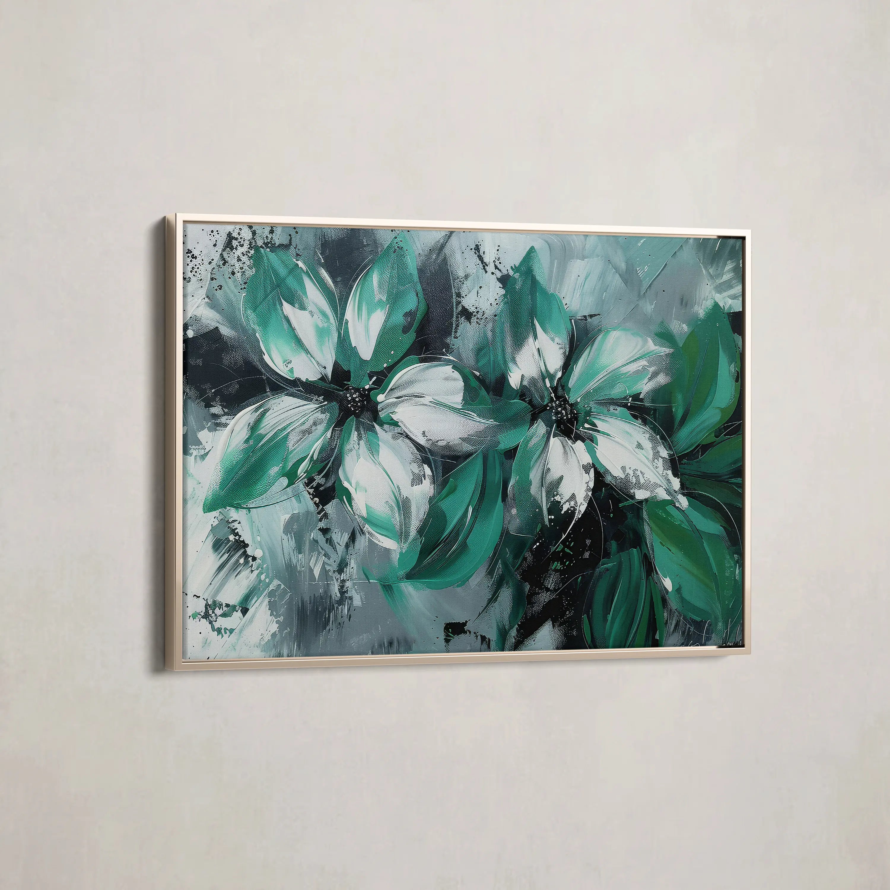 Floral Canvas Wall Art WAD375-F 90 x 60 cm / Stretched on hidden frame