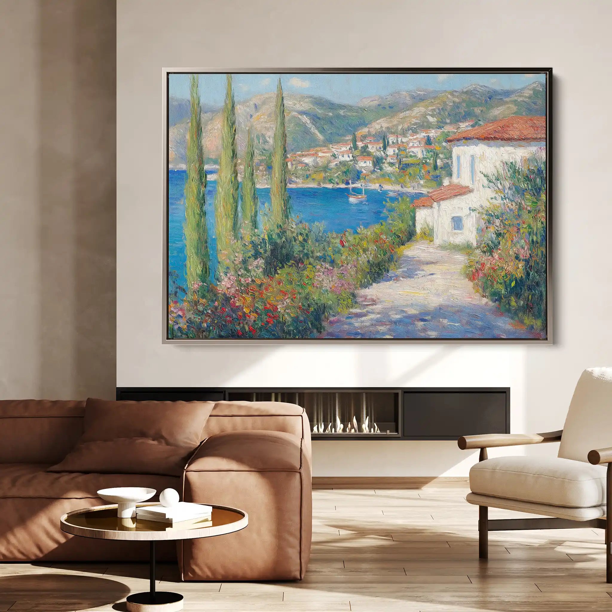 Landscape 375 Canvas Art 90 x 60 cm / Stretched on hidden frame